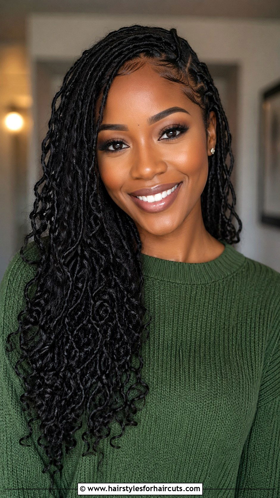 Goddess Locs Side Swept - 25 church hairstyles for black hair - 25 church hairstyles for black hair