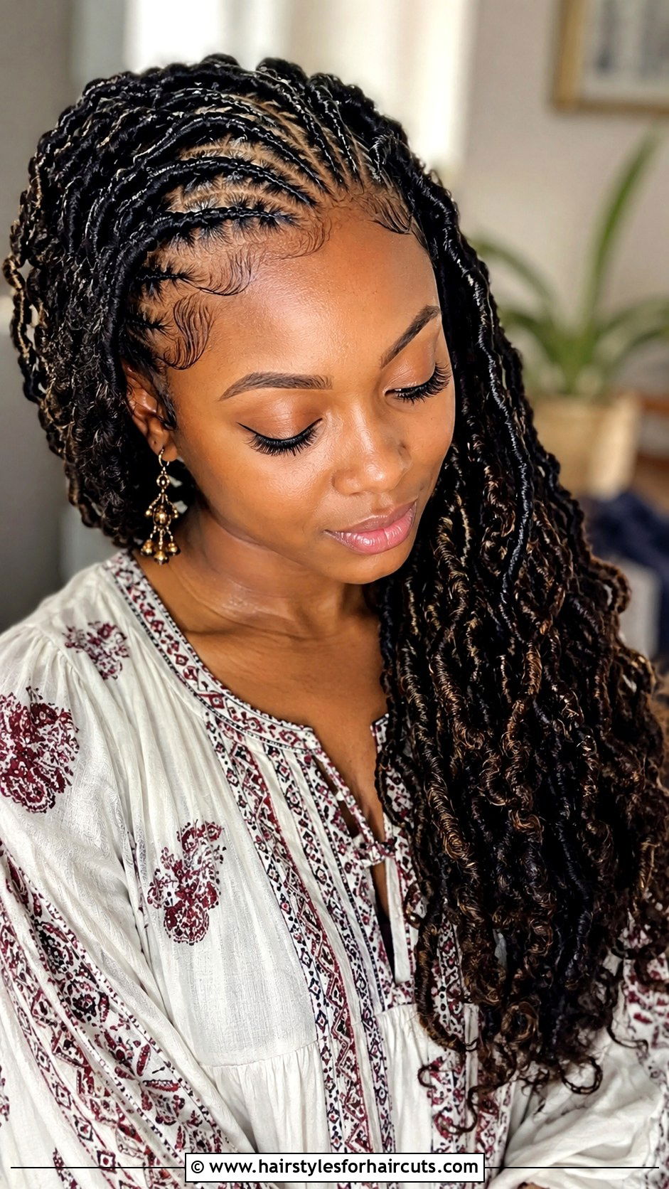Goddess Locs With Cornrow Base - 25 cornrow and twist hairstyles for natural hair - 25 cornrow and twist hairstyles for natural hair