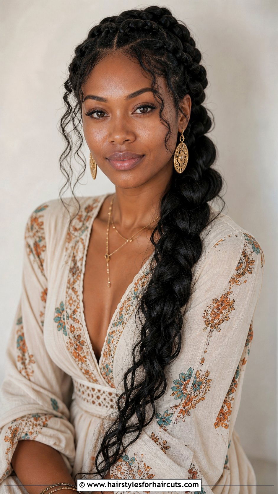 Goddess Single Braid Hairstyle - 25 single braid hairstyles for black hair - 25 single braid hairstyles for black hair