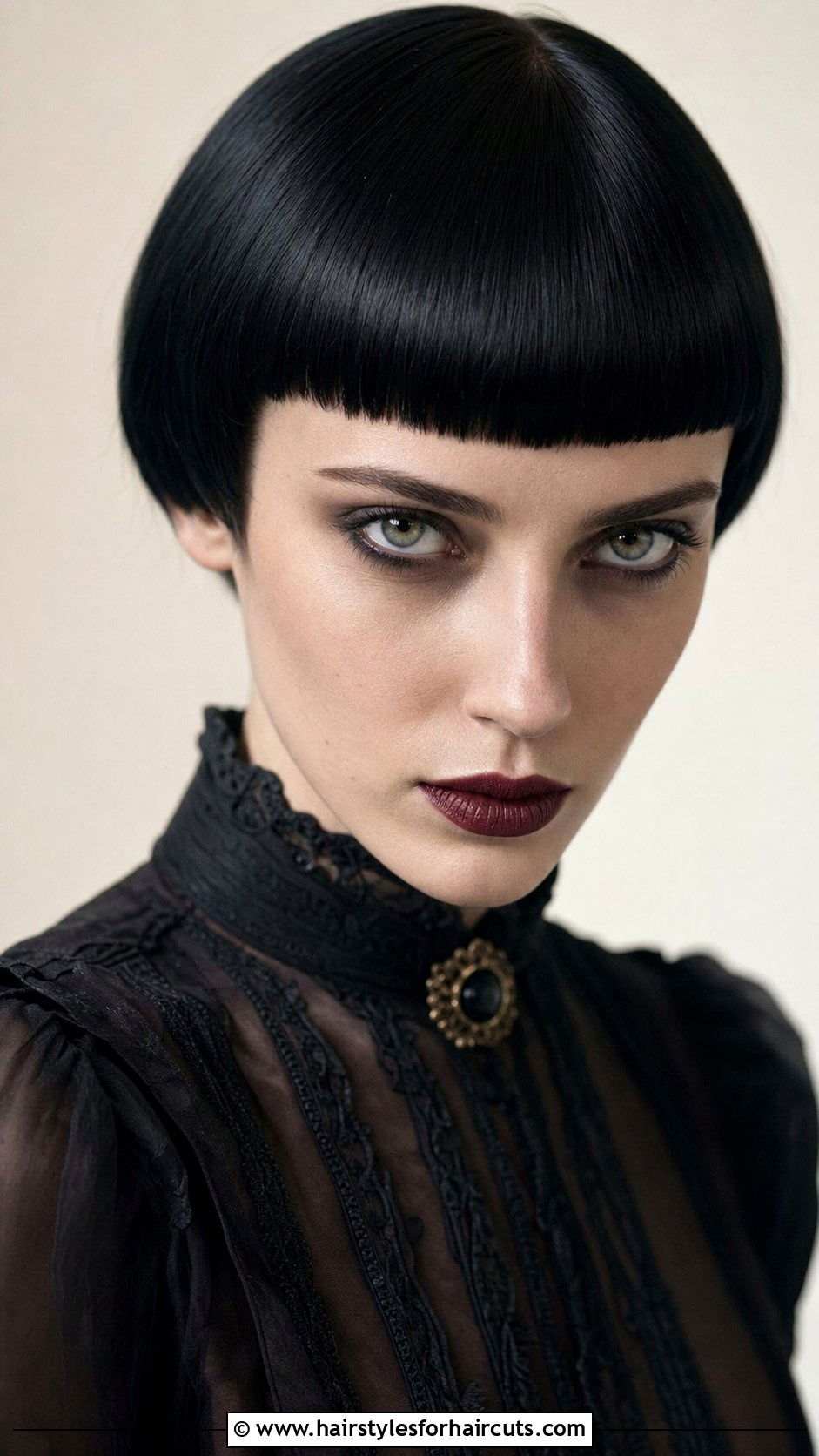 Goth Bowl Cut - 25 goth hairstyles for short hair - 25 goth hairstyles for short hair
