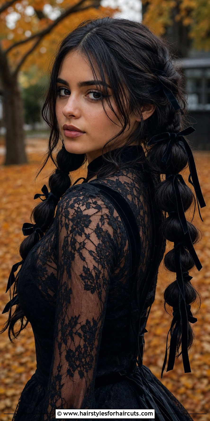 Gothic Bubble Braids Medium Hair - 25 shoulder length goth hairstyles for medium hair - 25 shoulder length goth hairstyles for medium hair
