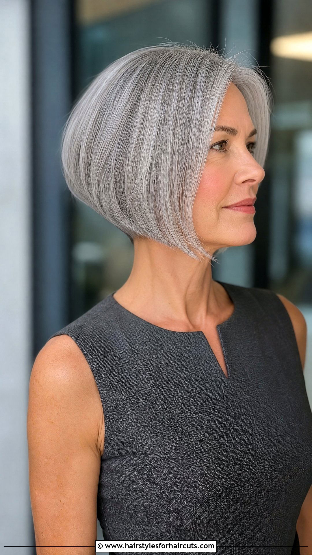 Graduated Bob For Gray Hair - 25 medium haircuts for gray hair - 25 medium haircuts for gray hair