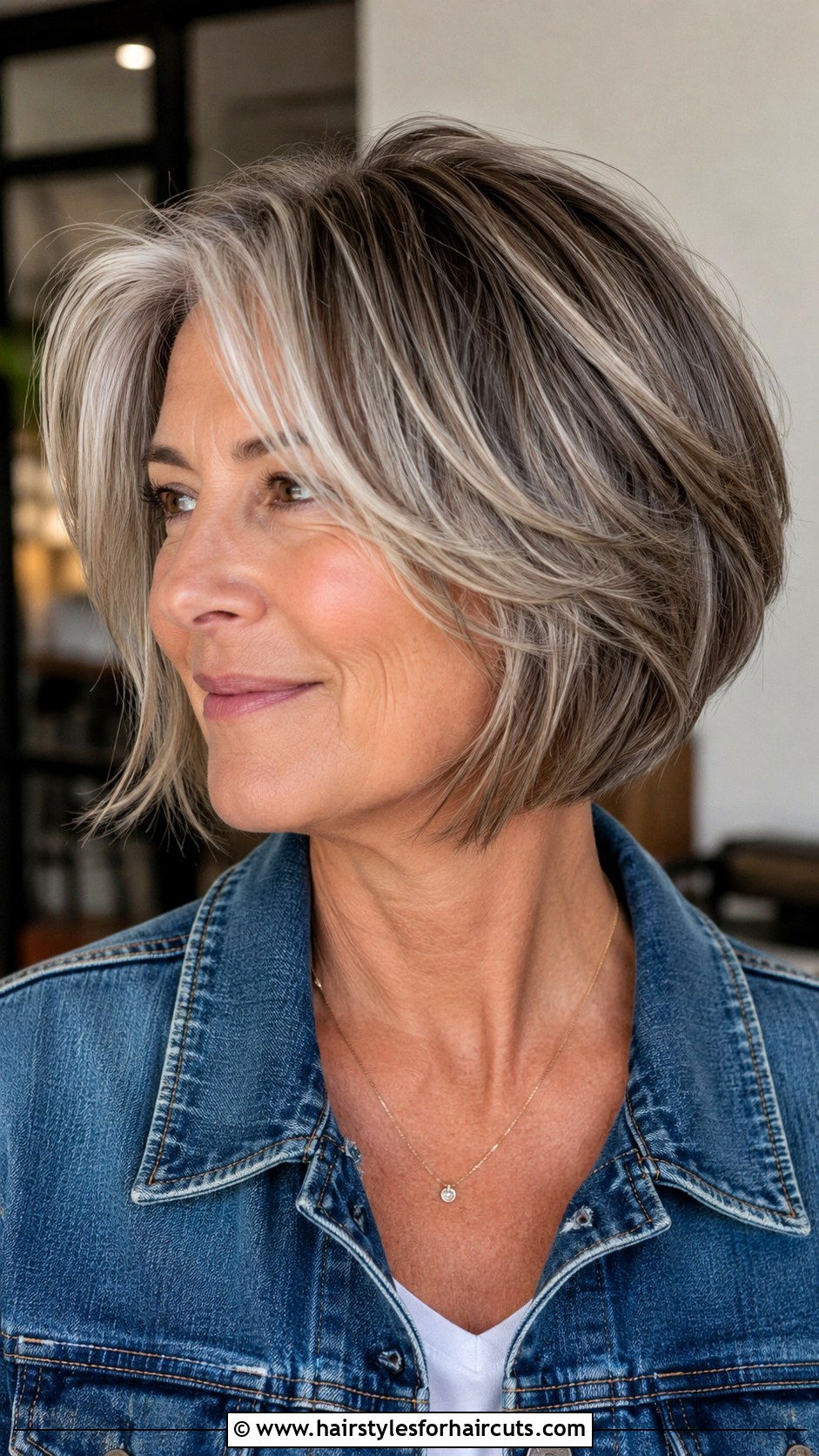 Graduated Bob For Growing Out Gray Hair - 25 short haircuts for growing out gray hair - 25 short haircuts for growing out gray hair