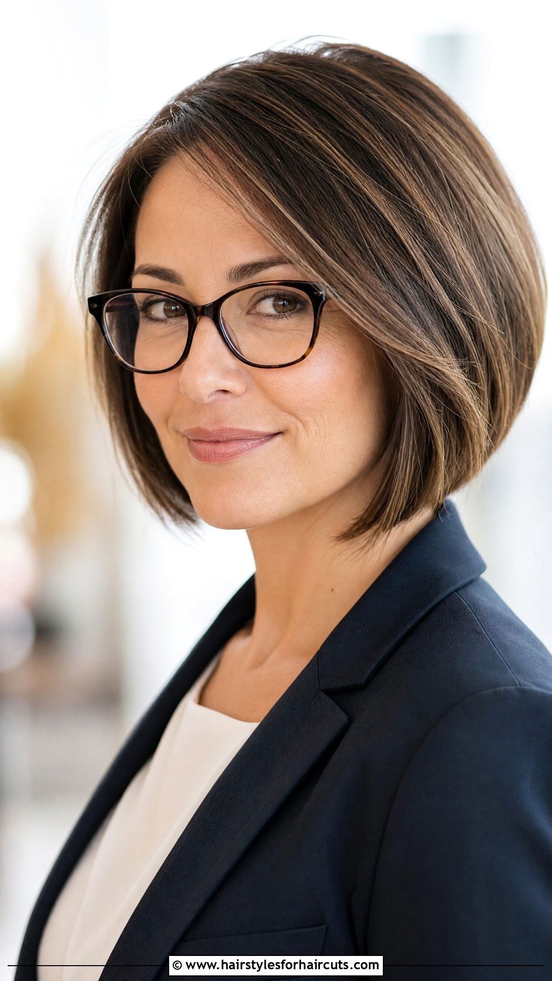 Graduated Bob With Glasses - 25 short haircuts for women with glasses - 25 short haircuts for women with glasses