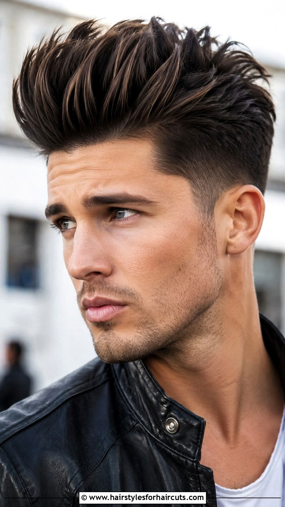 Gravity Defying Pompadour Haircut - 25 hairstyles powder - 25 hairstyles powder