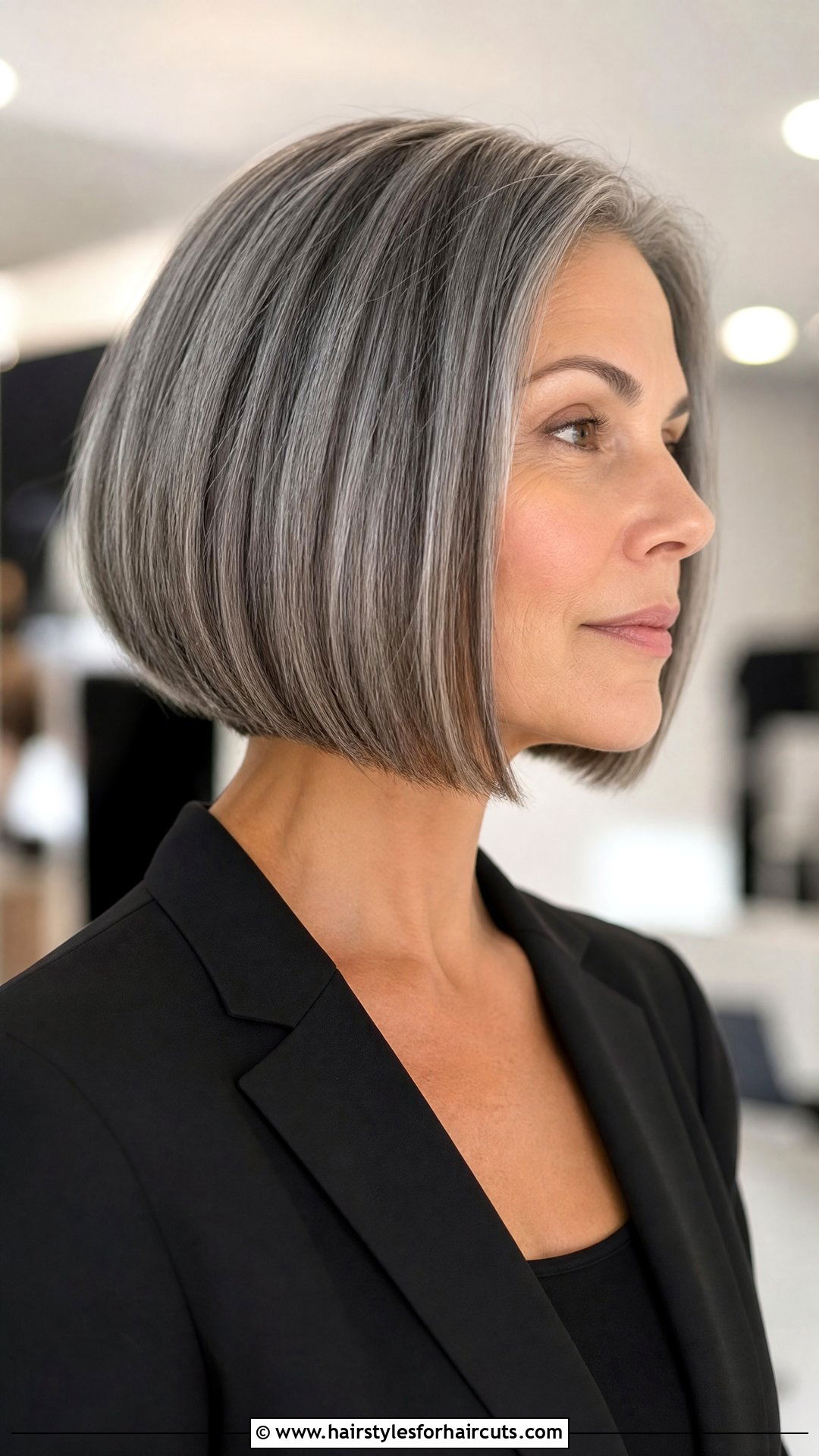 Gray Bob Haircut - 25 women gray hairstyles - 25 women gray hairstyles