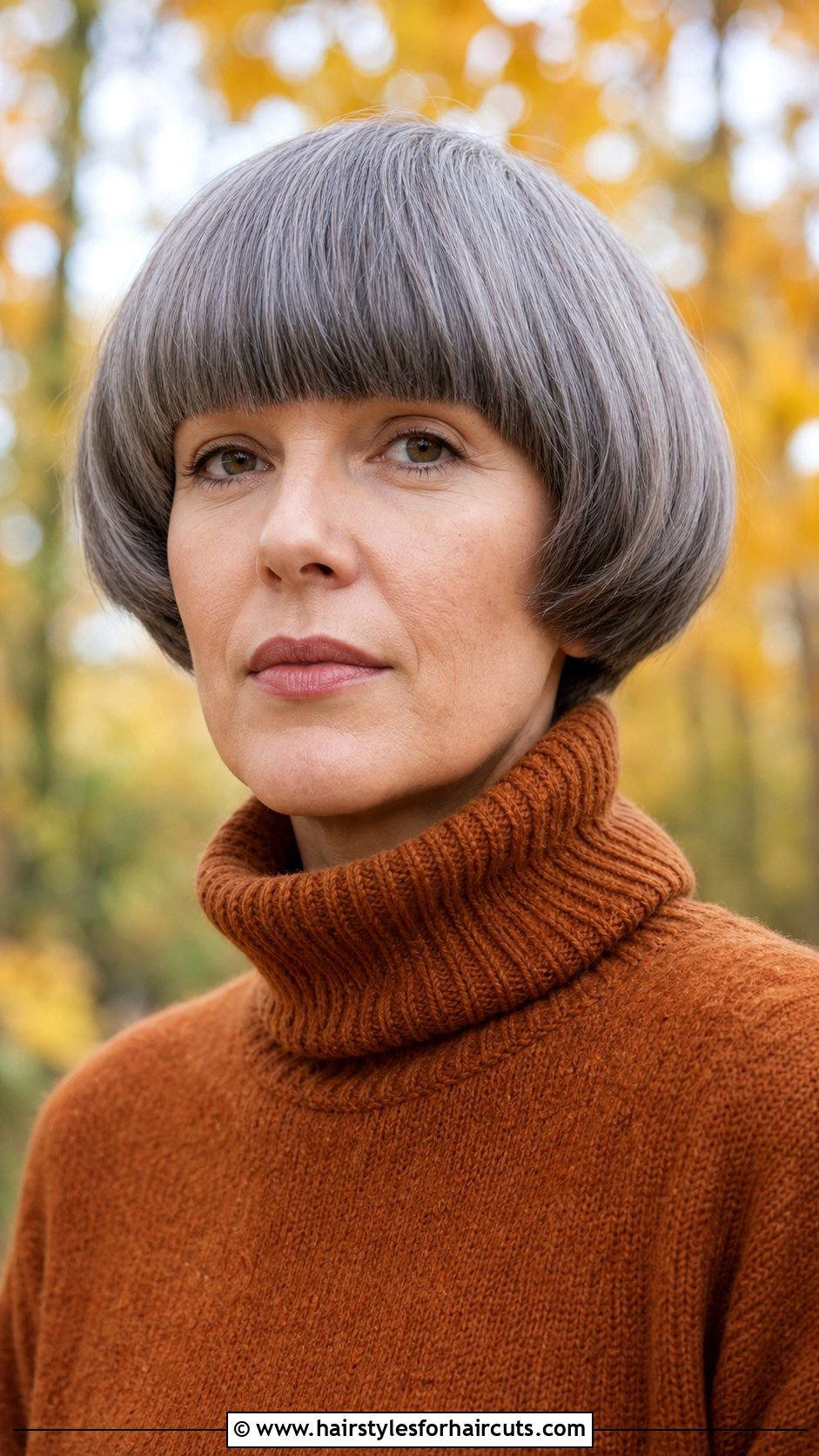 Gray Bowl Cut With Bangs - 25 gray hairstyles with bangs - 25 gray hairstyles with bangs