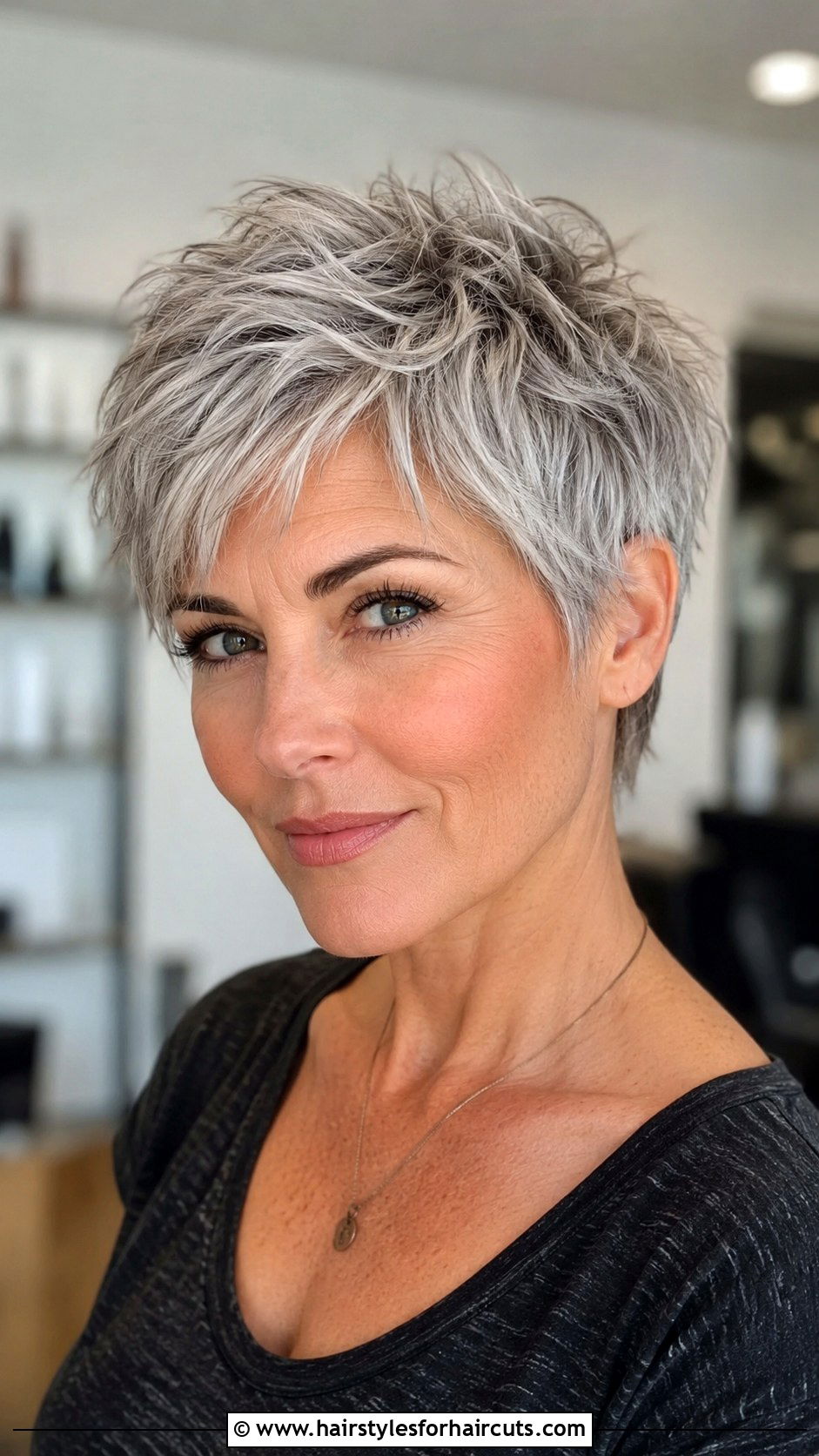 Gray Choppy Pixie Cut - 25 gray hairstyles short - 25 gray hairstyles short