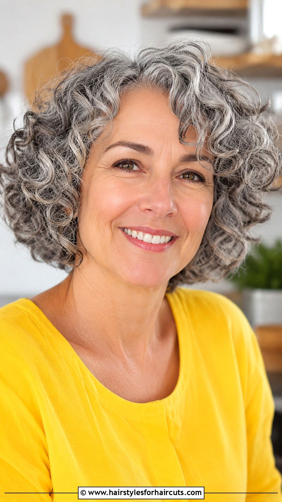 Gray Curly Bob - 25 gray color hairstyles - 25 gray color hairstyles