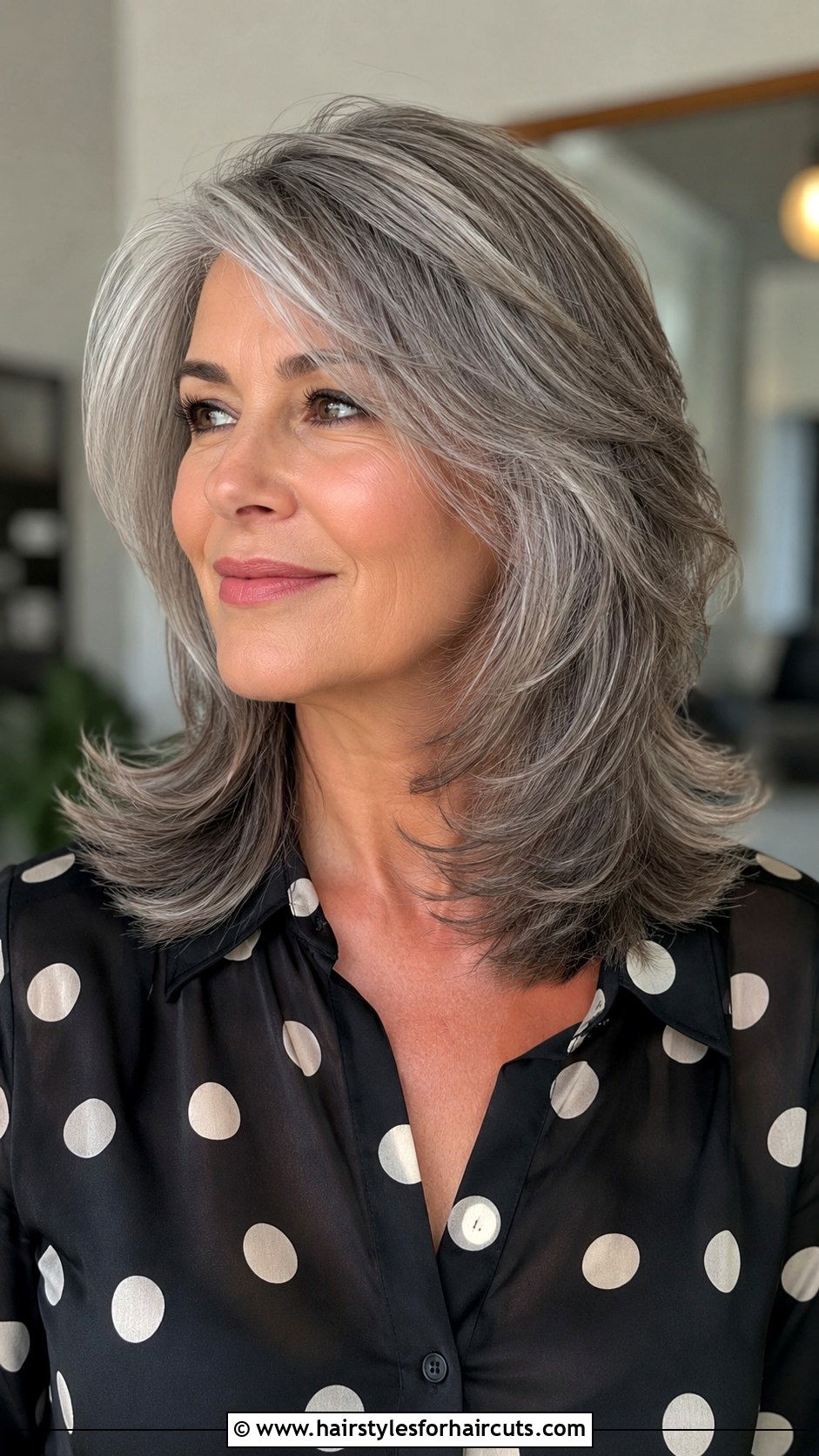 Gray Feathered Hair - 25 gray color hairstyles - 25 gray color hairstyles