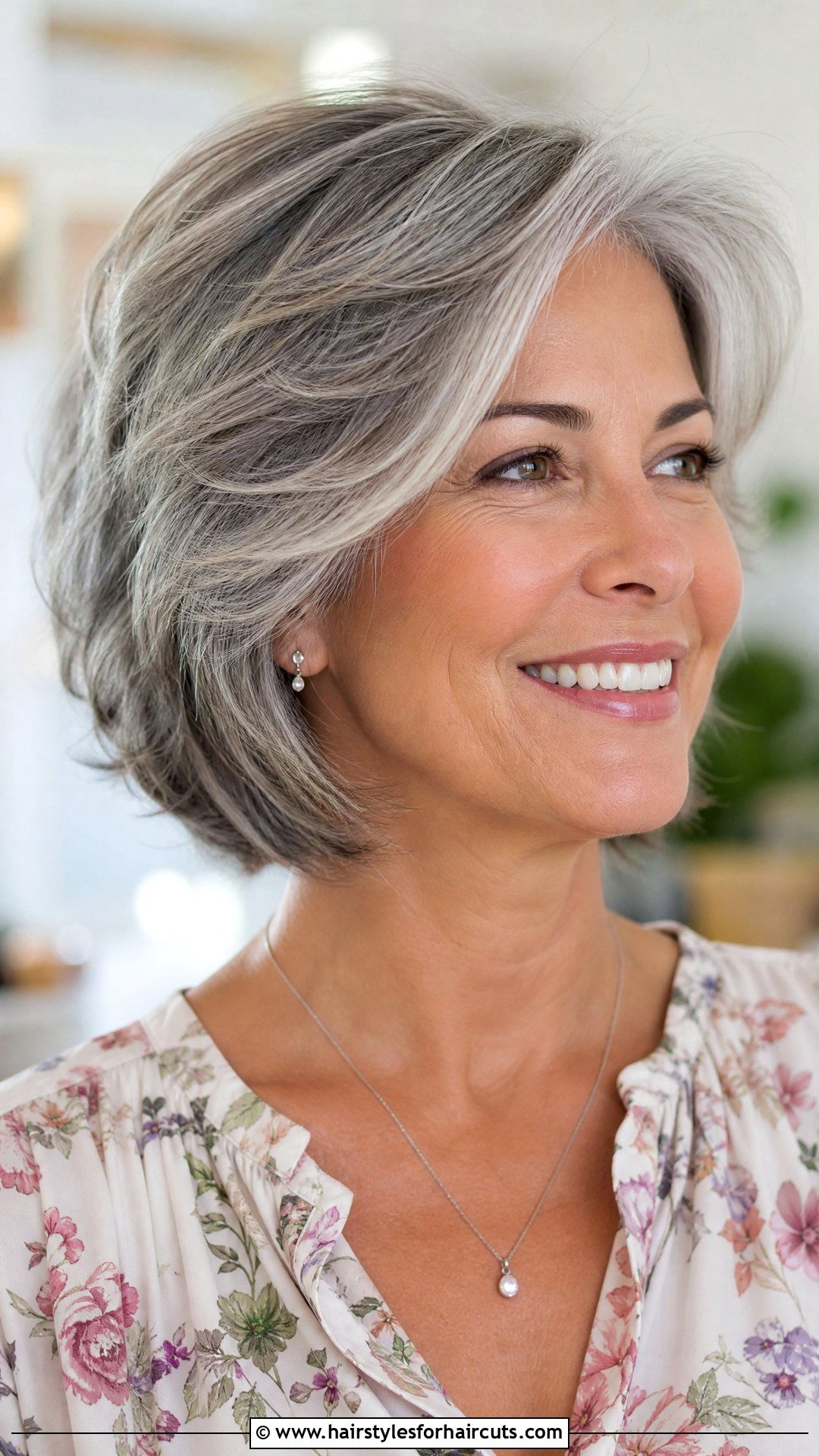 Gray Feathered Haircut - 25 gray haircuts women - 25 gray haircuts women