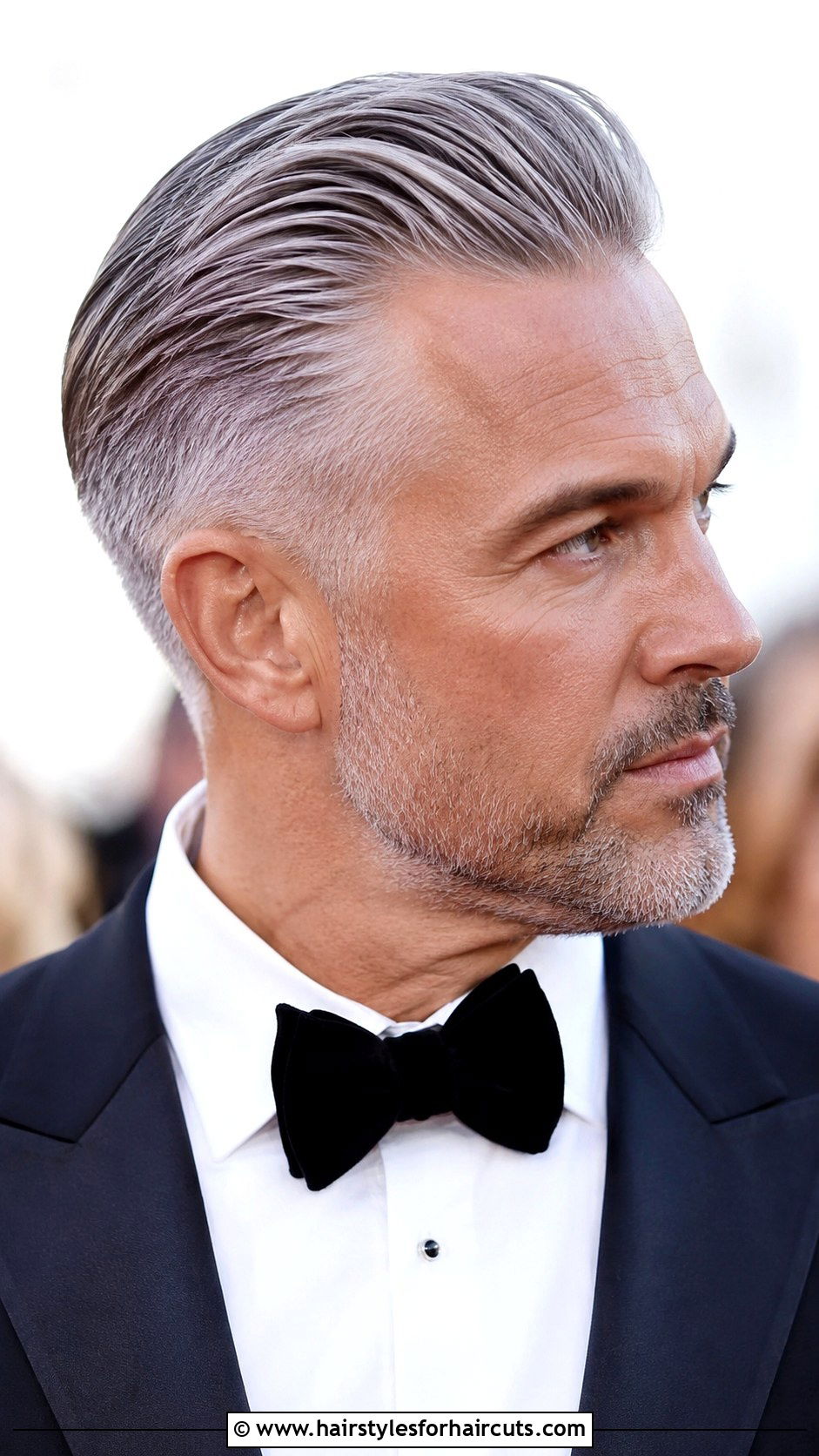 Gray Hair Taper Fade Slick Back - 25 gray hair fade haircuts - 25 gray hair fade haircuts