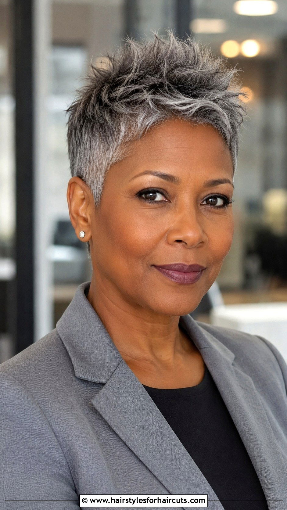 Gray Pixie Cut - 25 gray hairstyles for black woman - 25 gray hairstyles for black woman