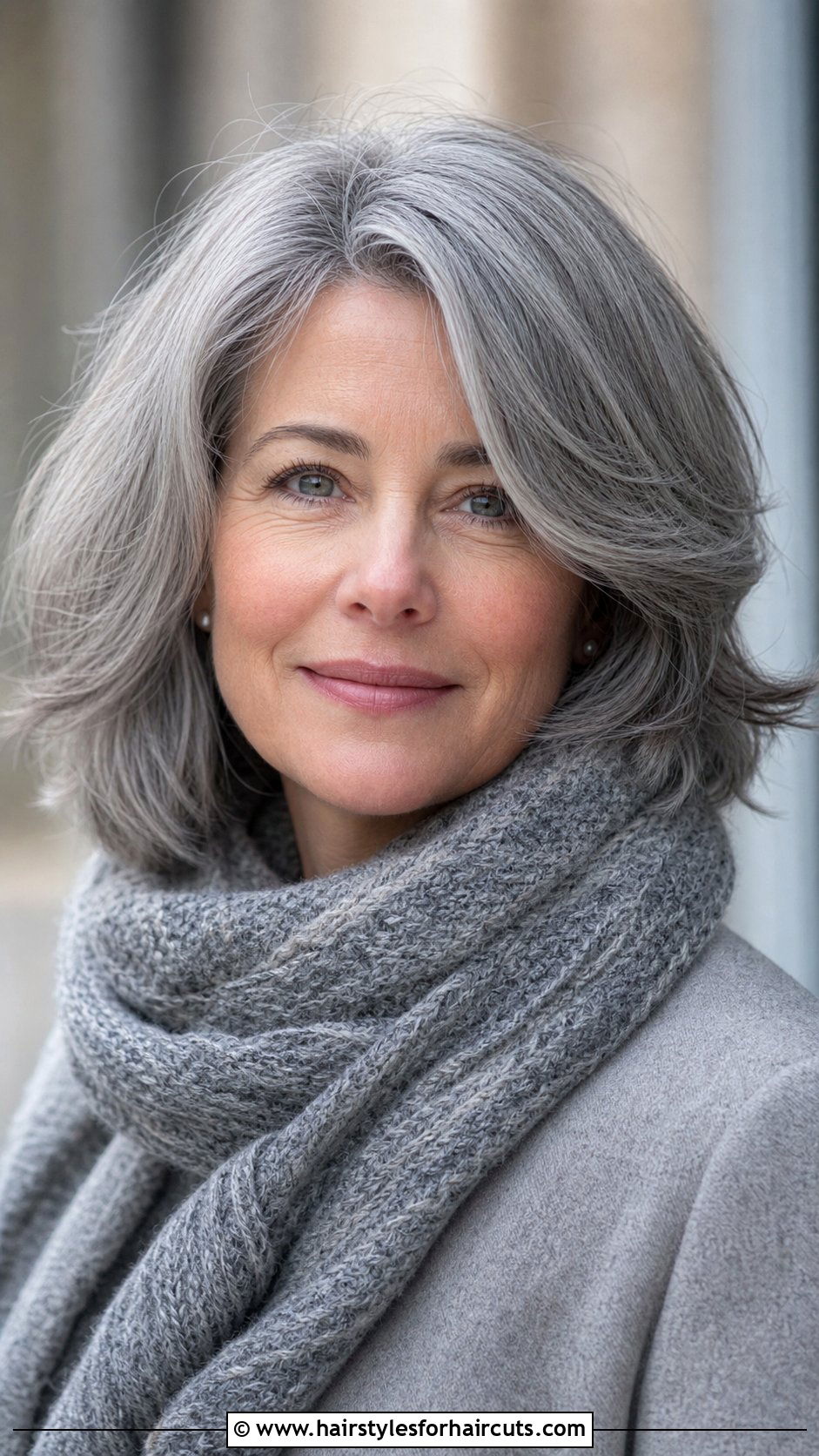 Gray Shoulder Length Layers - 25 gray hairstyles for women over 60 - 25 gray hairstyles for women over 60