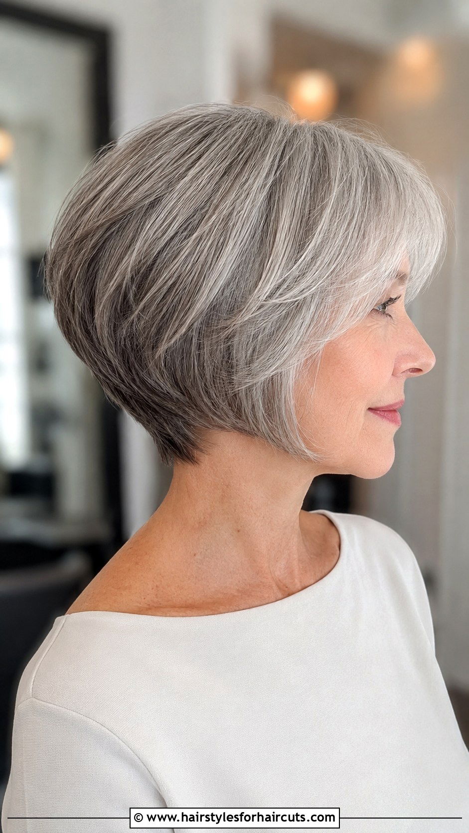 Gray Stacked Bob - 25 gray hairstyles short - 25 gray hairstyles short