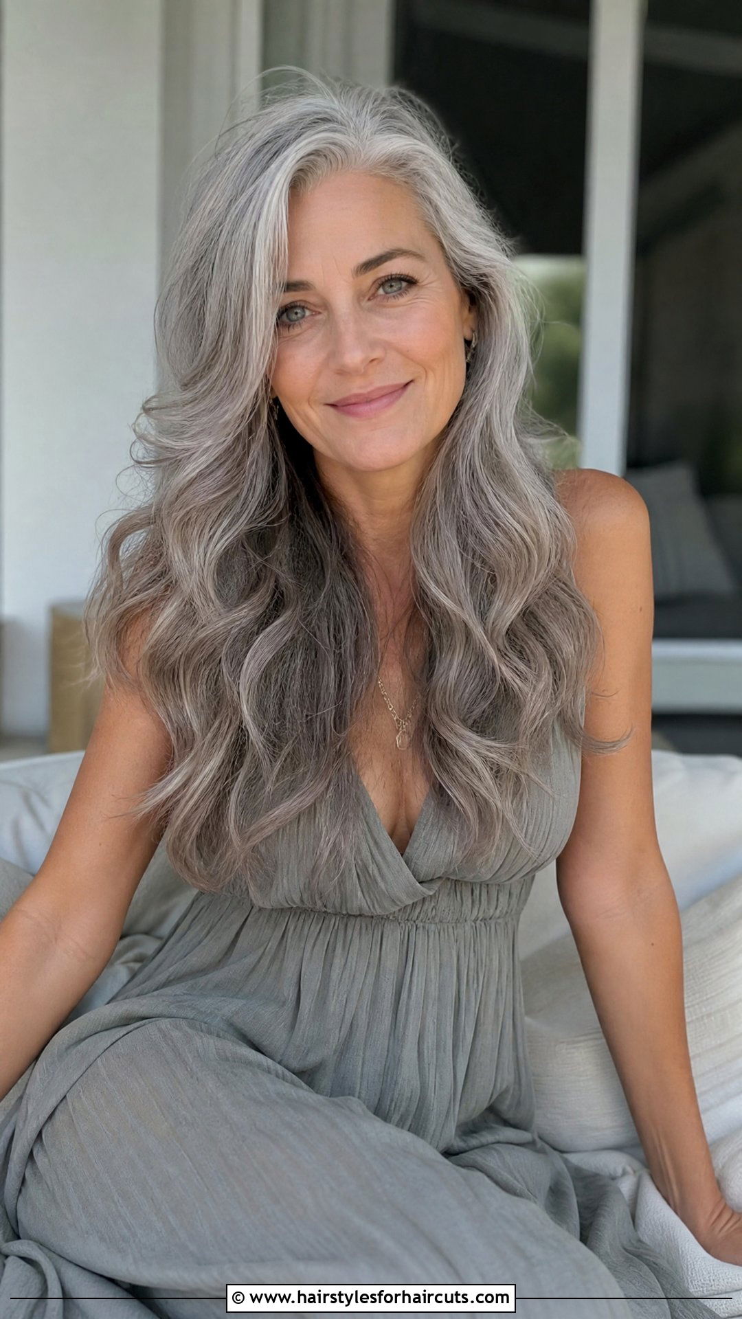 Gray Wavy Long Hair - 25 women gray hairstyles - 25 women gray hairstyles