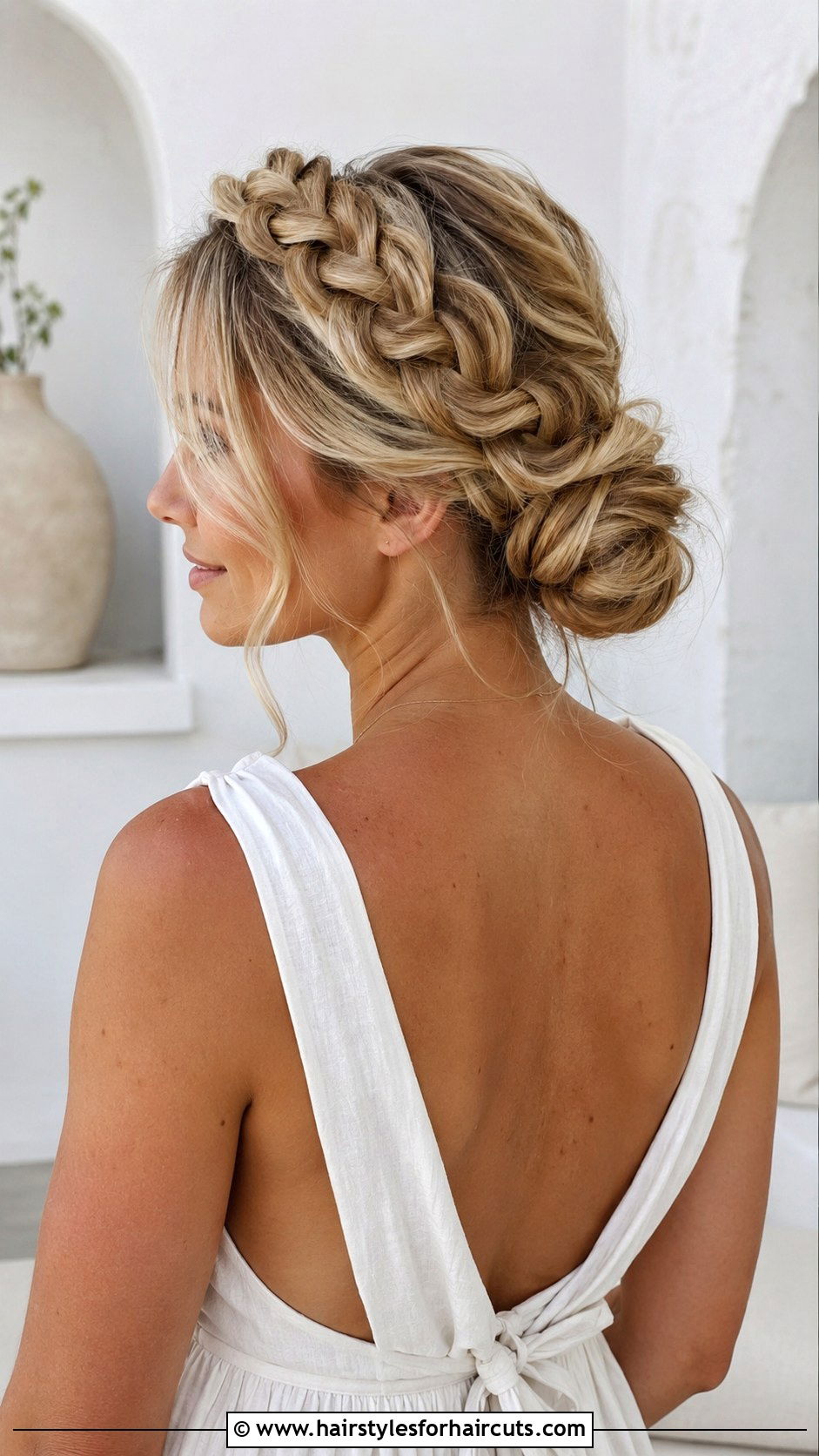 Greek Goddess Braid Updo - 25 ancient greek hairstyles - 25 ancient greek hairstyles