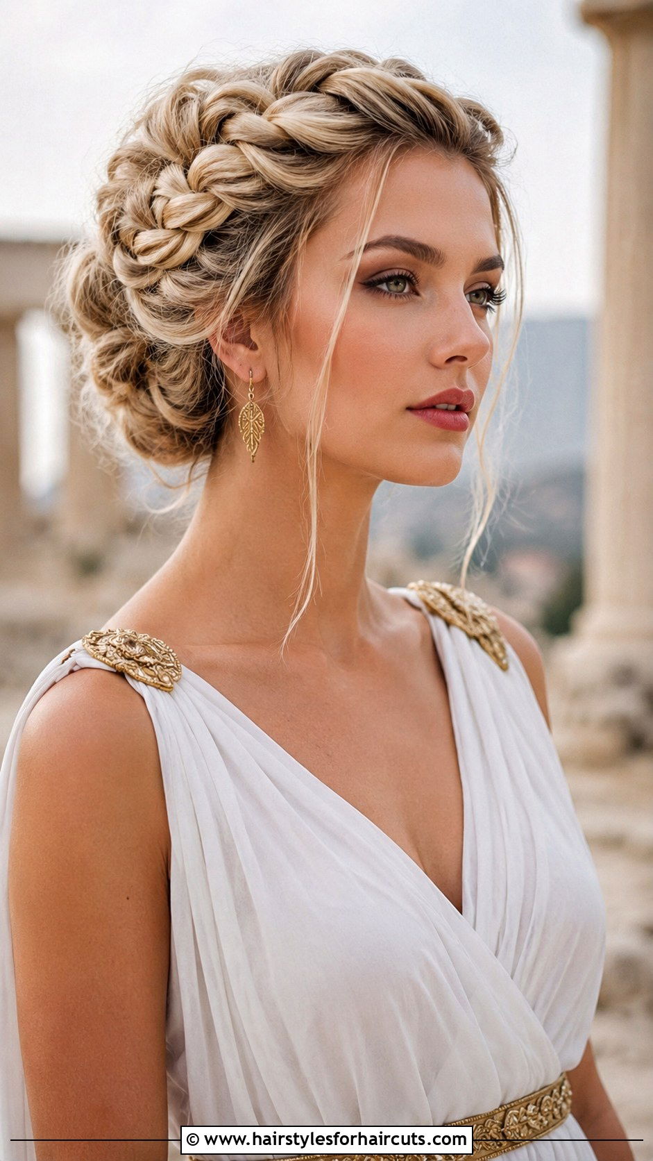 Greek Goddess Braided Updo - 25 complicated hairstyles - 25 complicated hairstyles