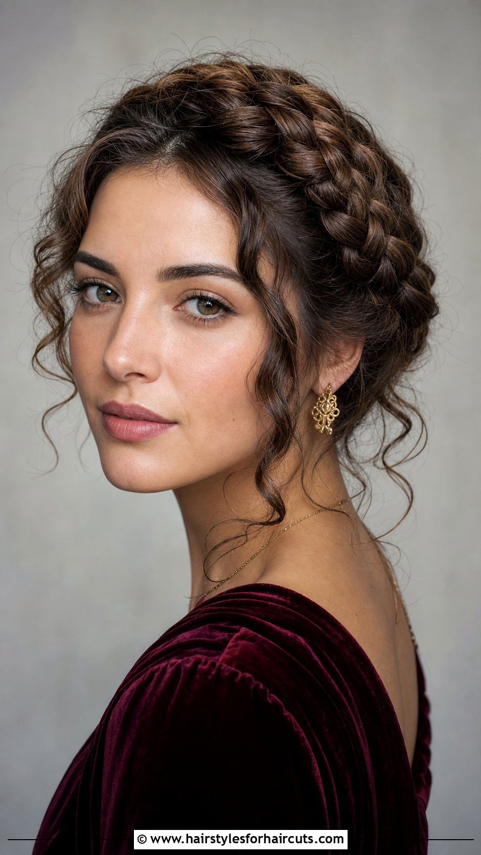 Greek Halo Braid With Curls - 25 greek hairstyles - 25 greek hairstyles