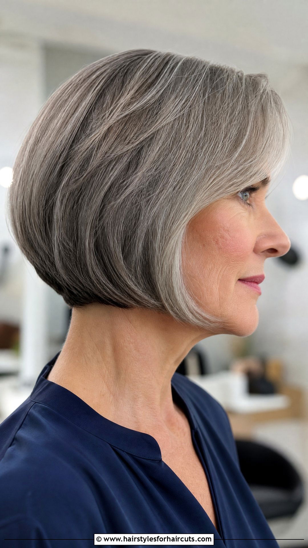 Grey A Line Bob Haircut - 25 grey hairstyles for women over 50 - 25 grey hairstyles for women over 50