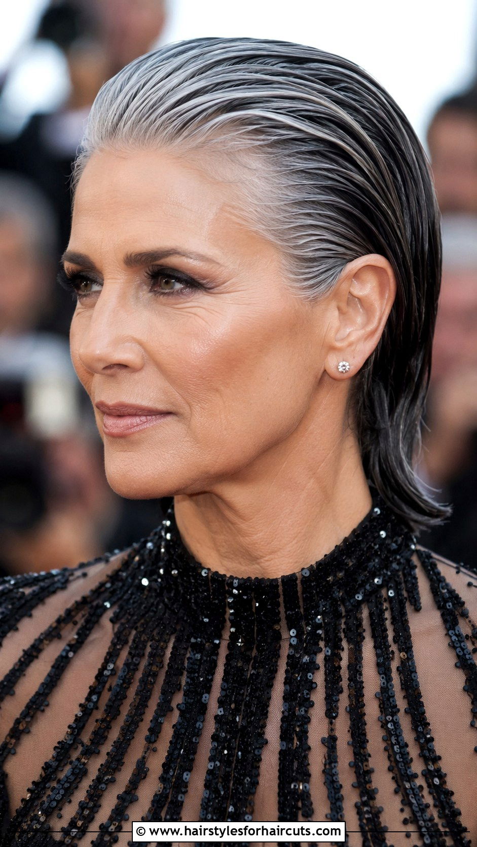 Grey And Black Slicked Back Style - 25 grey and black hairstyles - 25 grey and black hairstyles