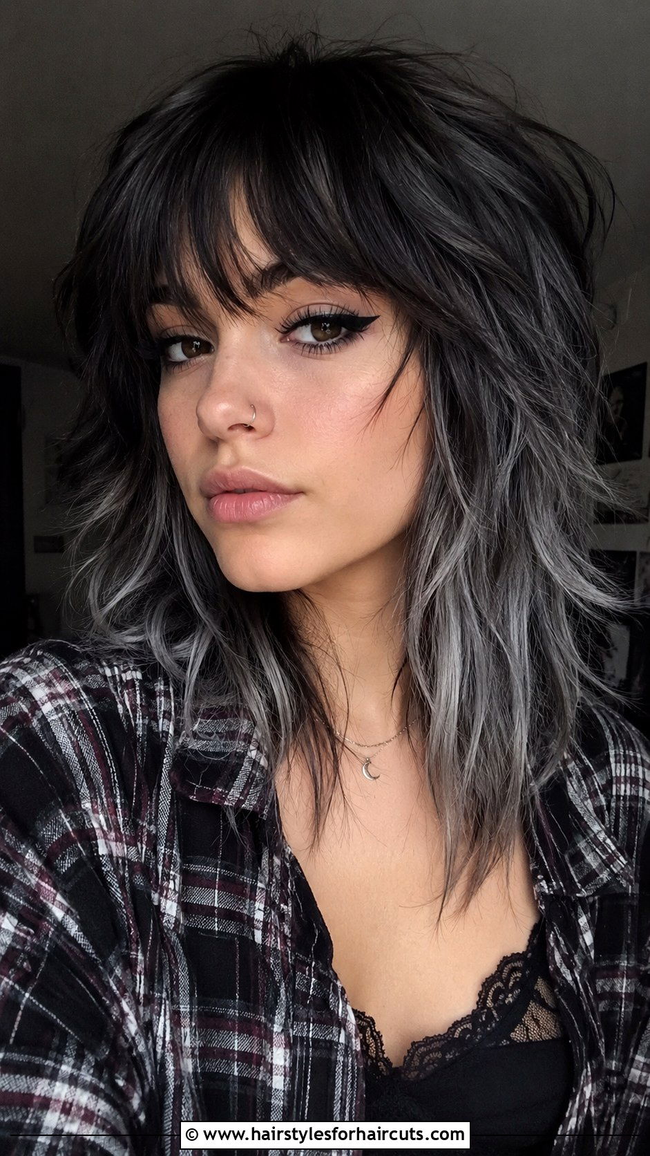 Grey And Black Wolf Cut - 25 grey and black hairstyles - 25 grey and black hairstyles