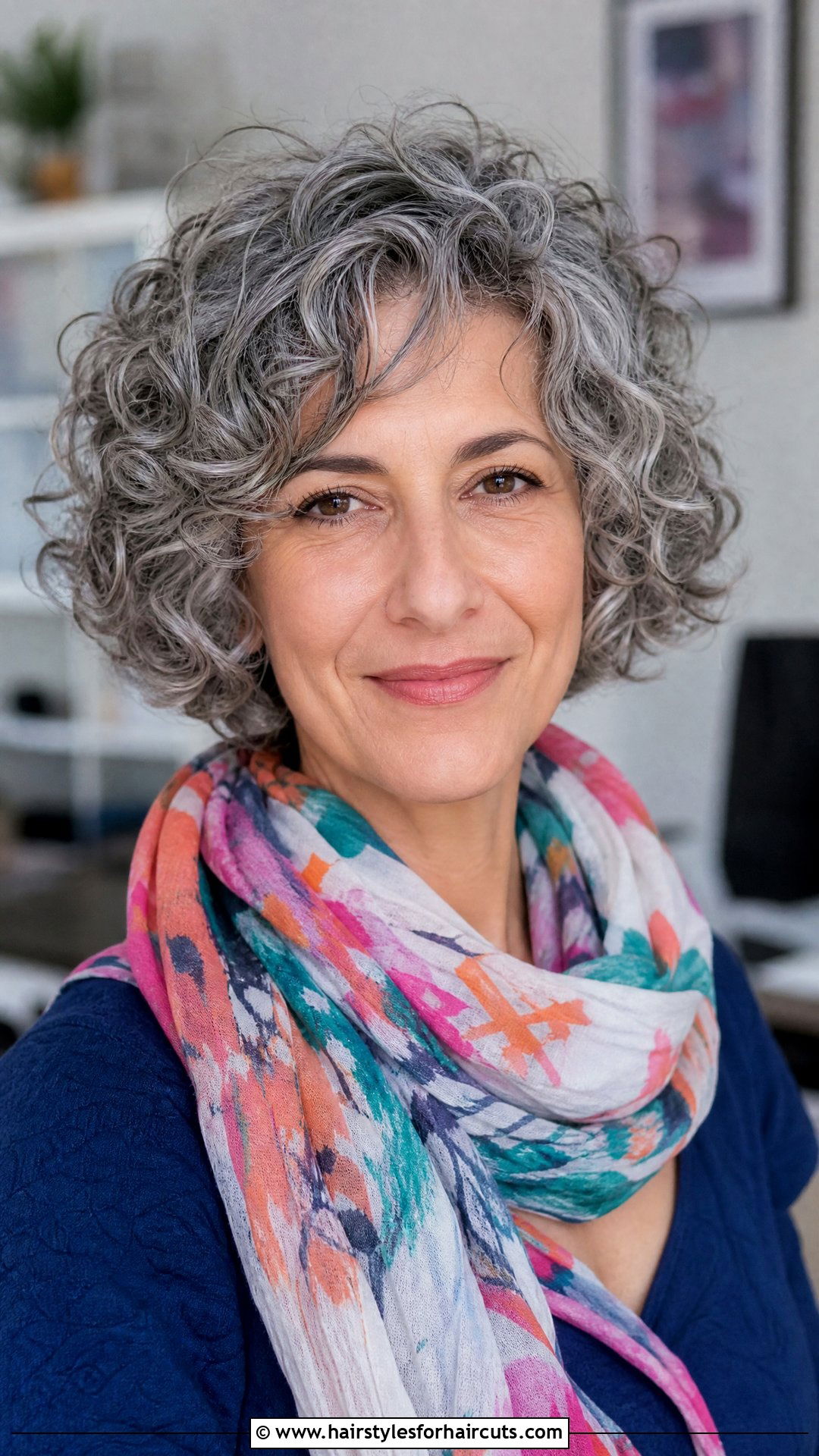 Grey Curly Bob - 25 old woman short grey hairstyles - 25 old woman short grey hairstyles
