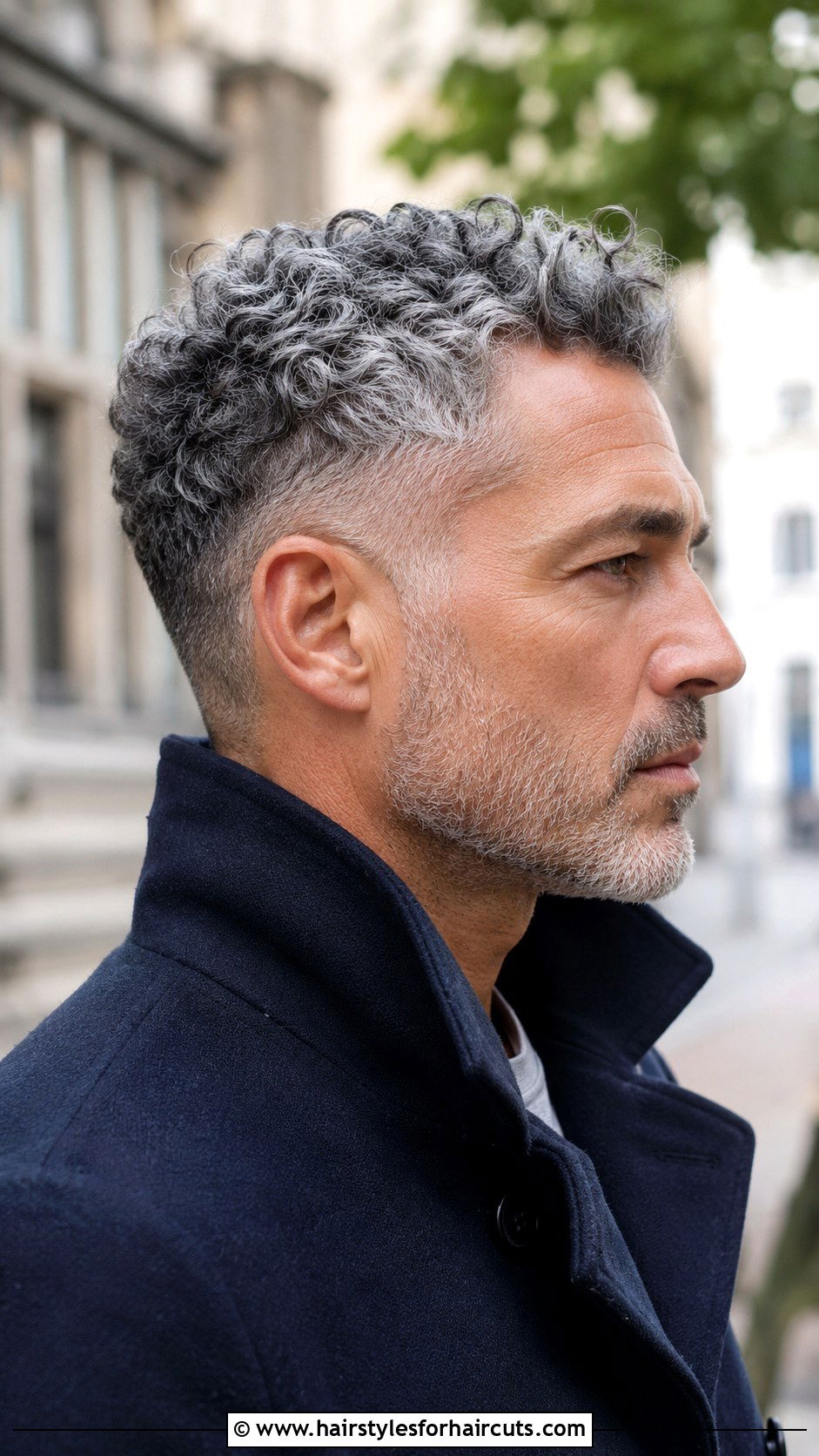 Grey Curly Hair Taper Fade - 25 curly hair taper haircuts - 25 curly hair taper haircuts