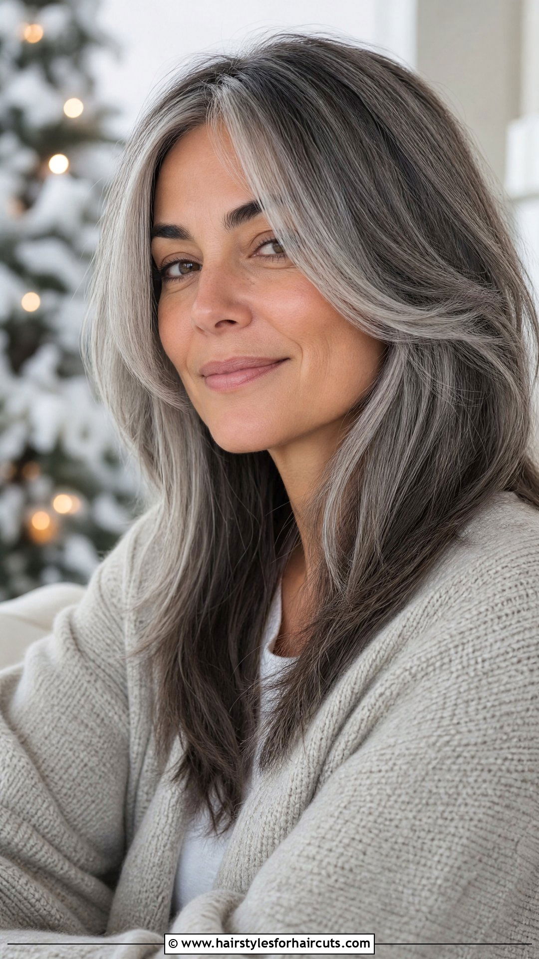 Grey Face Framing Layers - 25 women grey hairstyles - 25 women grey hairstyles