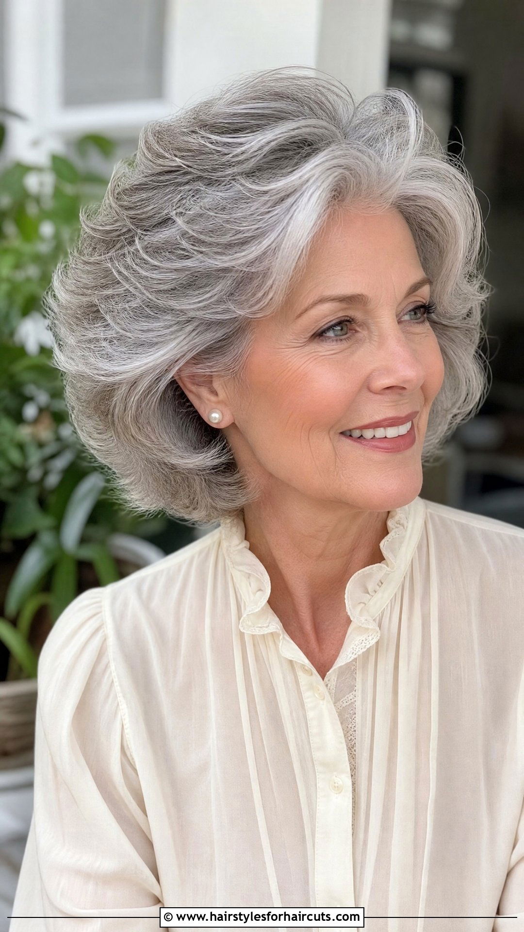 Grey Feathered Hair - 25 grey hairstyles for women - 25 grey hairstyles for women
