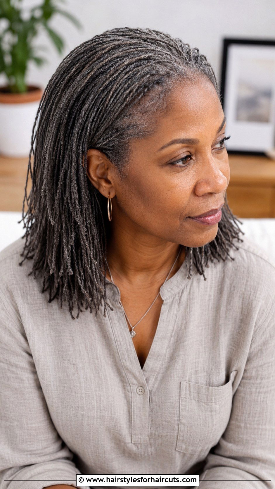 Grey Sisterlocks - 25 black hairstyles for grey hair over 60 - 25 black hairstyles for grey hair over 60