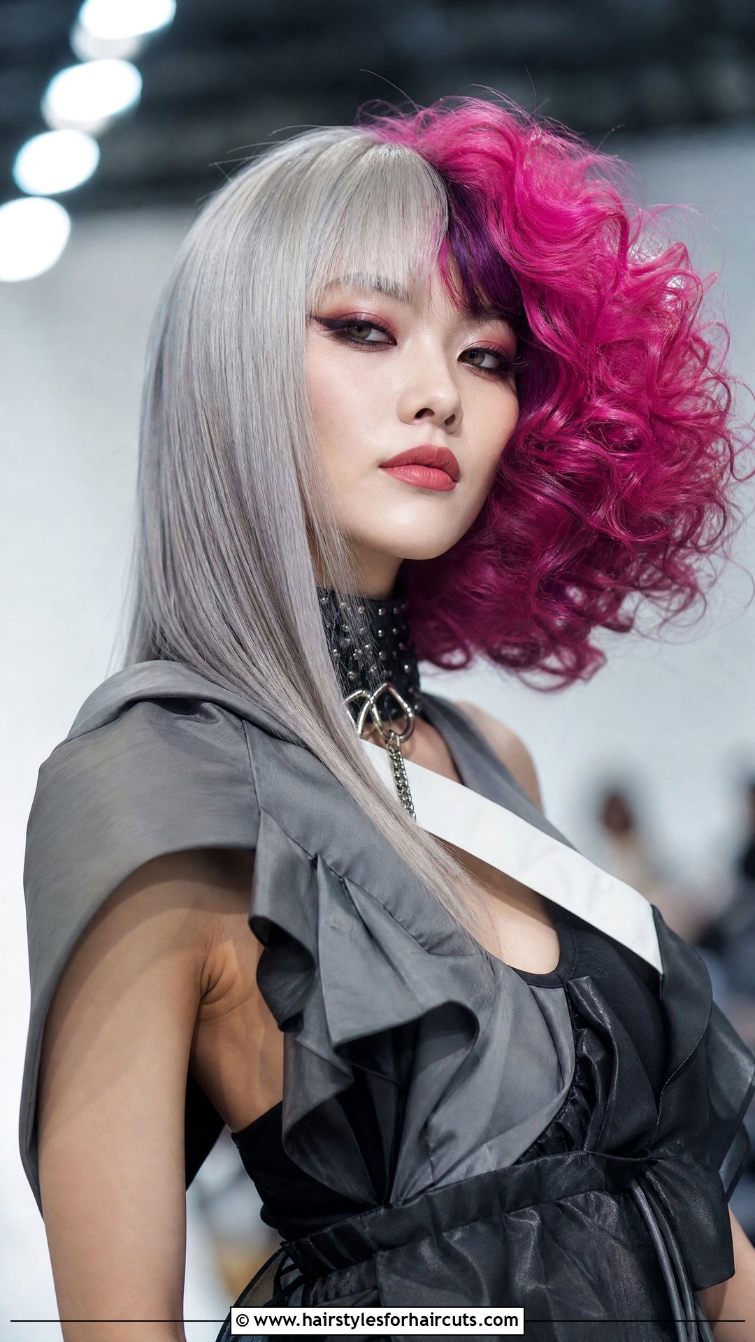 Half And Half Clown Color Block Cut - 25 clown haircuts - 25 clown haircuts