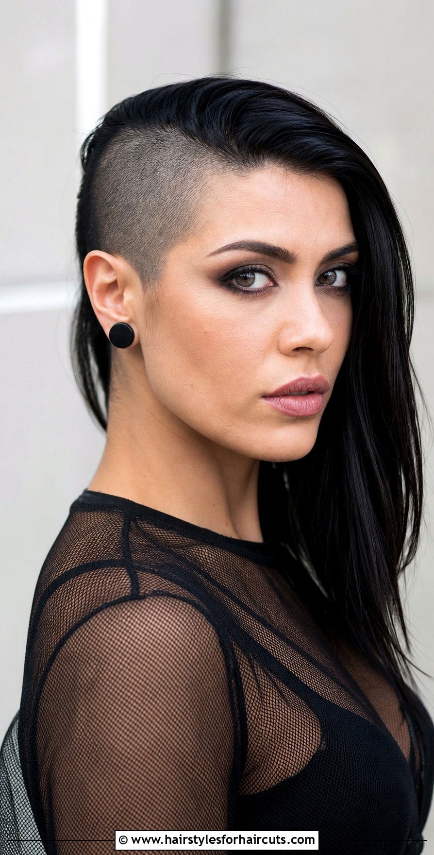 Half Shaved Goth Hairstyle - 25 goth hairstyles for short hair - 25 goth hairstyles for short hair
