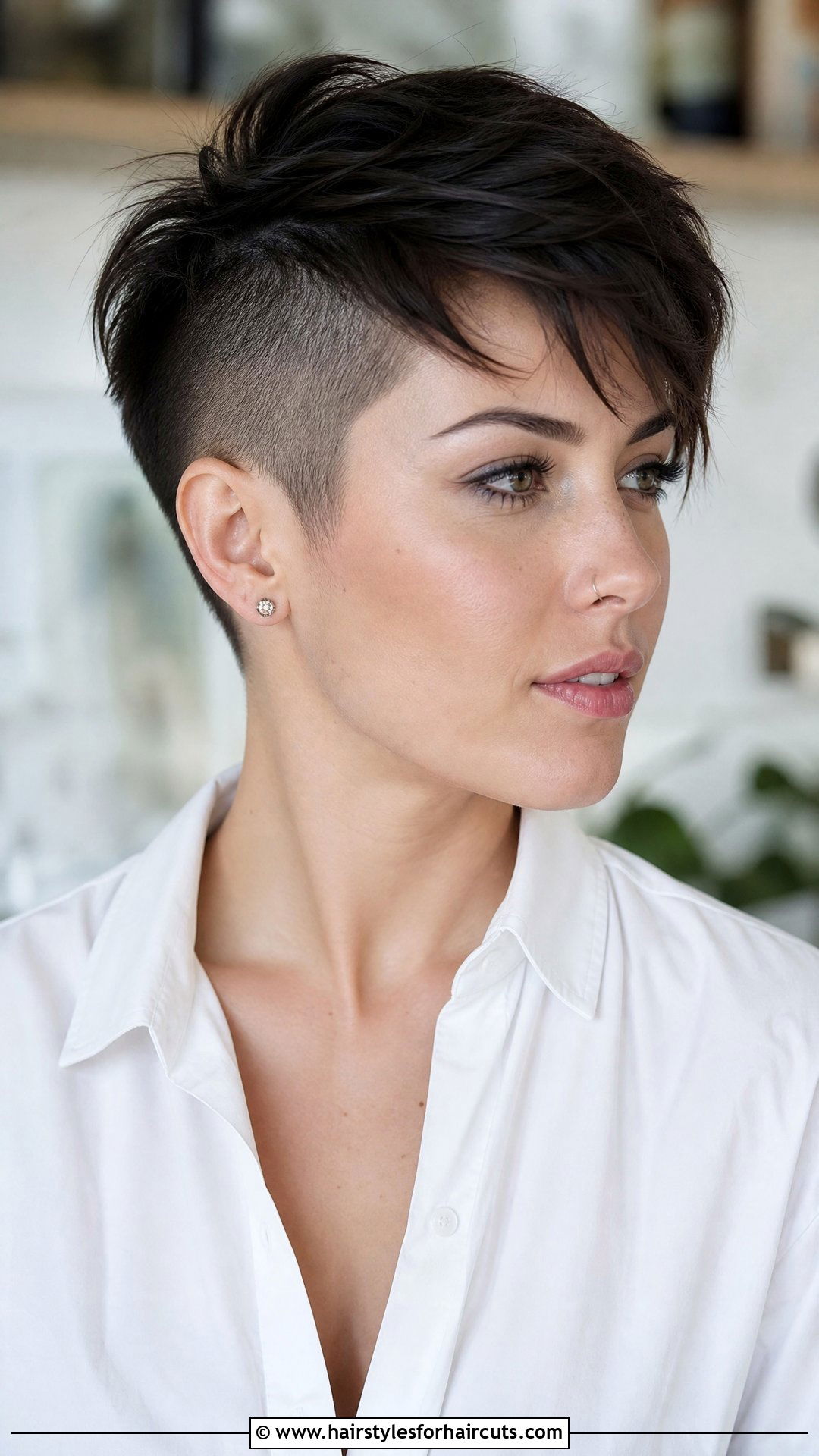 Half Shaved Half Pixie Cut - 25 half and half hairstyles - 25 half and half hairstyles