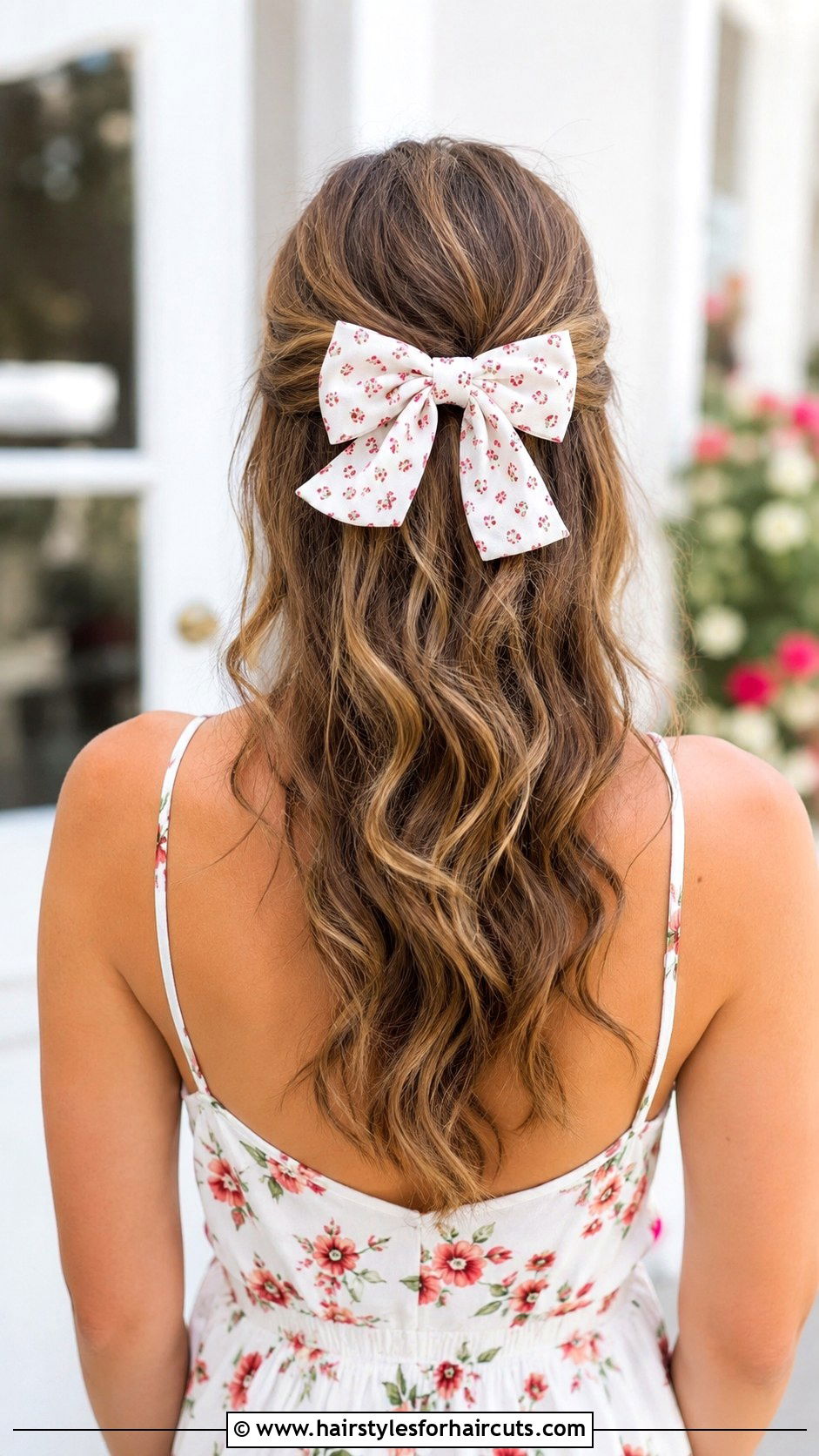 Half Up Bow For Medium Wavy Hair - 25 easy hairstyles for medium wavy hair - 25 easy hairstyles for medium wavy hair