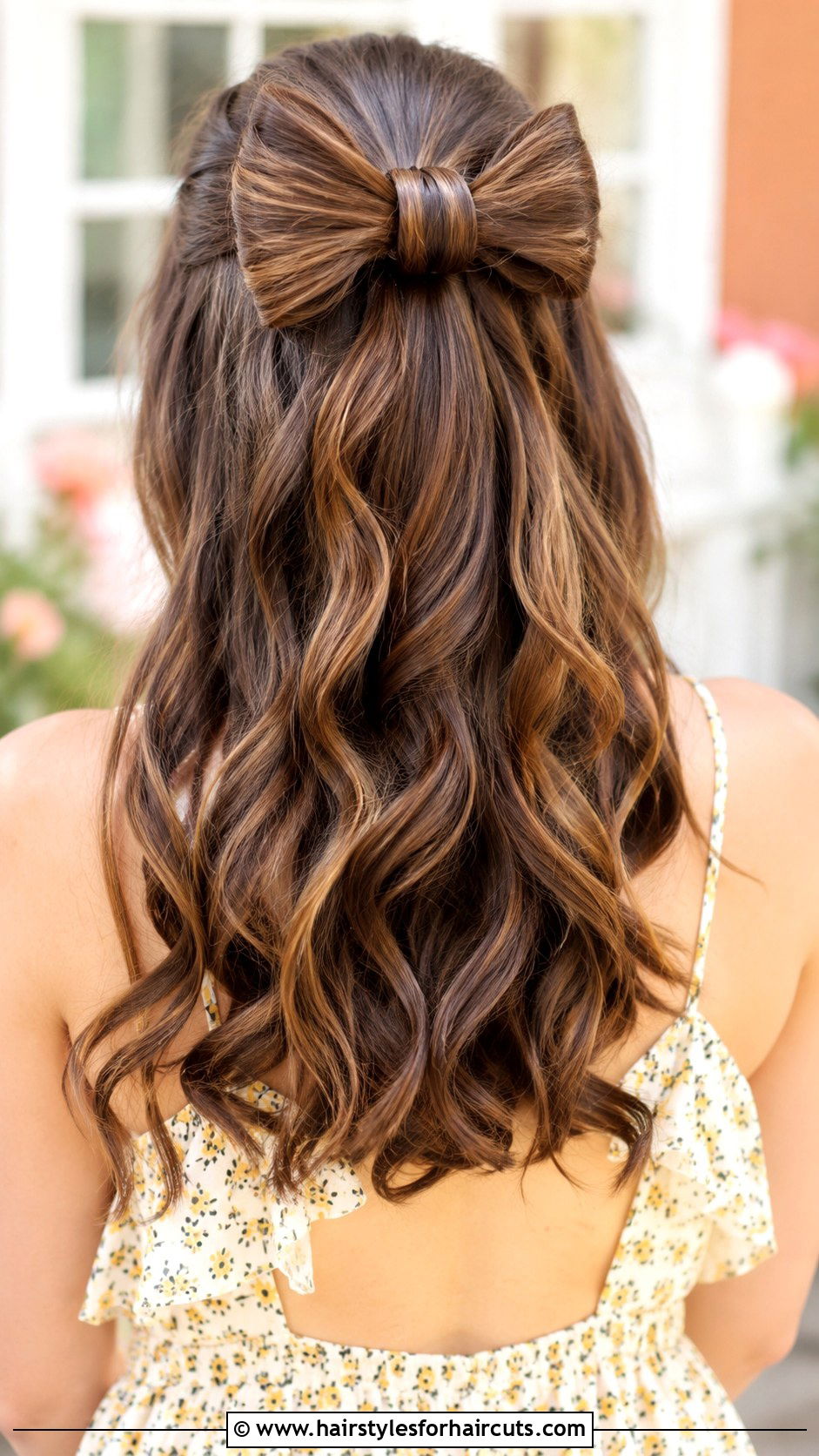 Half Up Bow Style - 25 hairstyles with two hair ties - 25 hairstyles with two hair ties