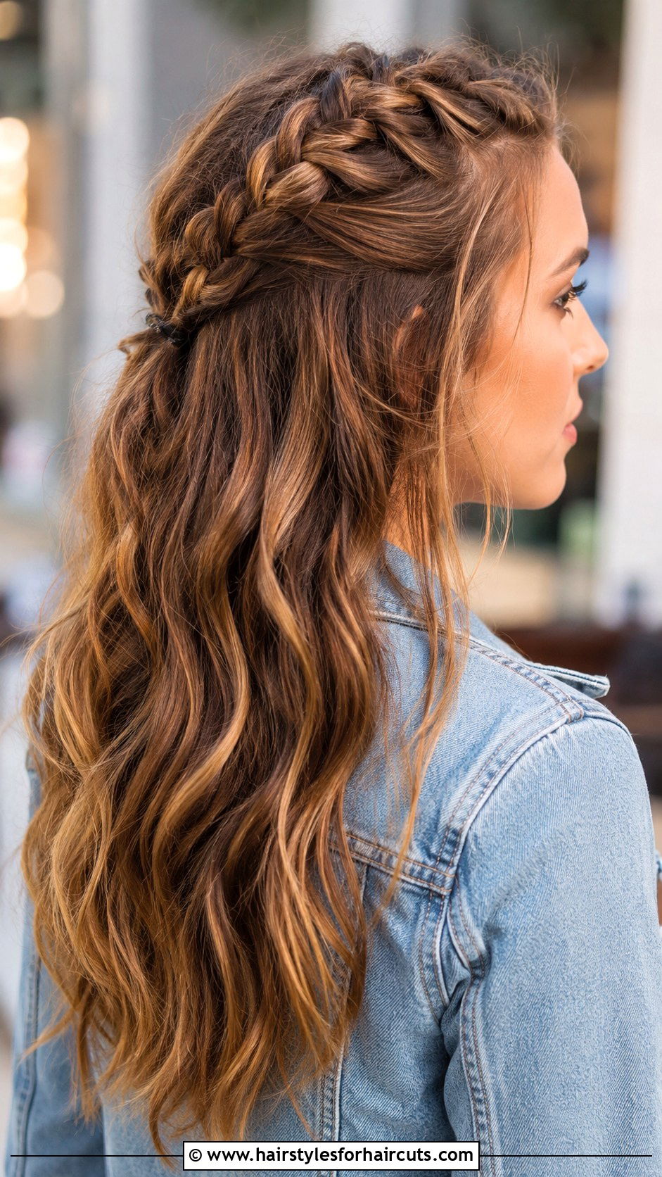 Half Up Braid - 25 cute hairstyles for long hair with braids - 25 cute hairstyles for long hair with braids