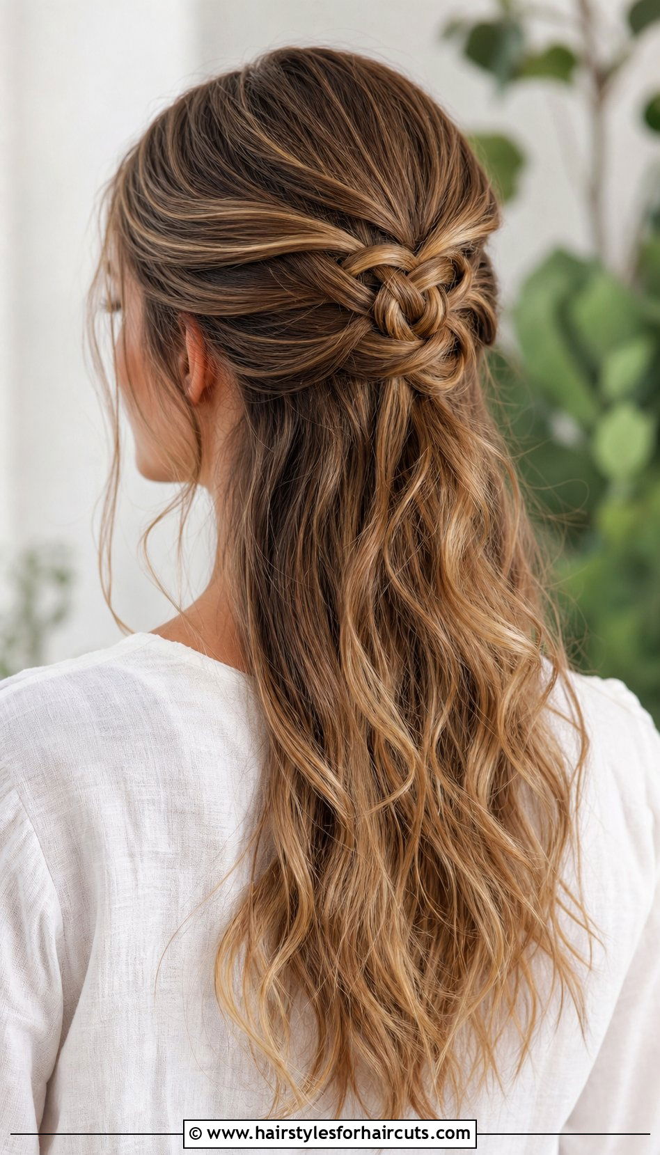 Half Up Celtic Knot Wavy Hair - 25 half up half down hairstyles wavy hair - 25 half up half down hairstyles wavy hair
