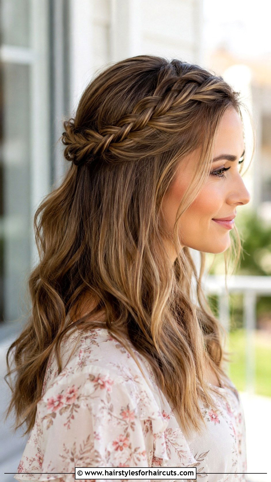 Half Up Crown Braid - 25 hair crown hairstyles - 25 hair crown hairstyles