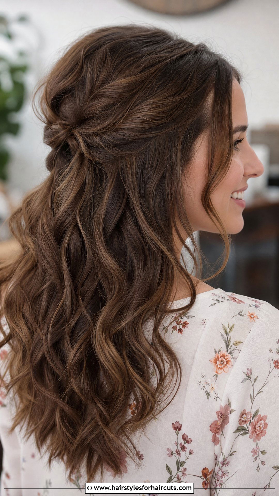 Half Up Curling Hairstyle - 25 curling hairstyles - 25 curling hairstyles