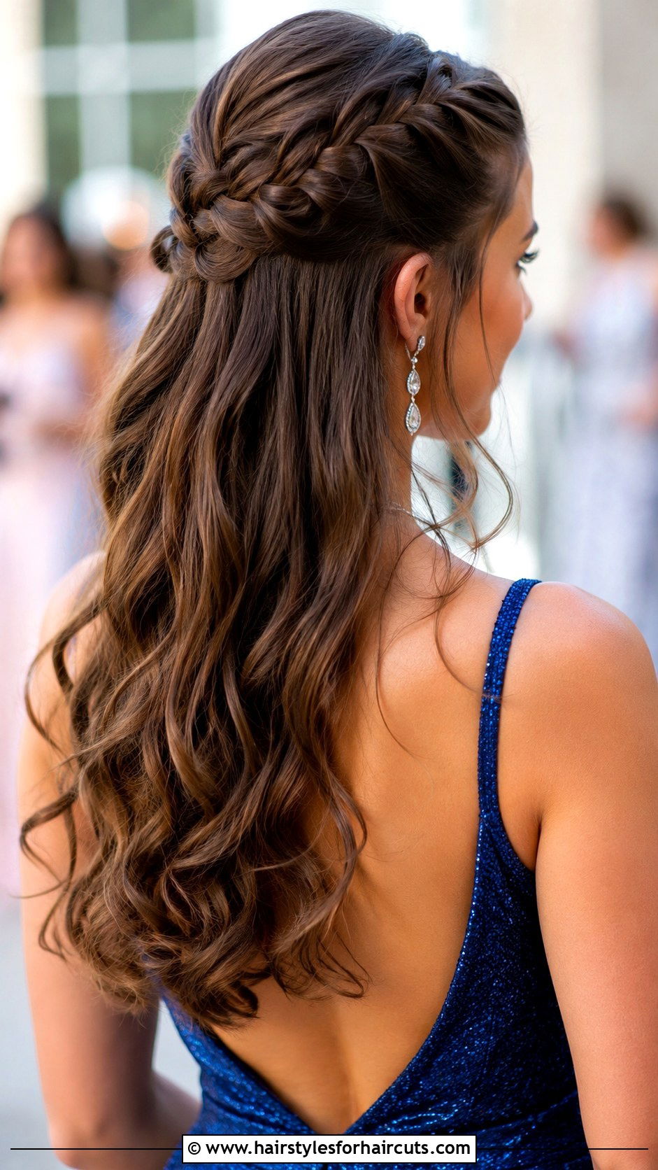 Half Up Curly Prom Updo - 25 half up prom hairstyles for long hair - 25 half up prom hairstyles for long hair
