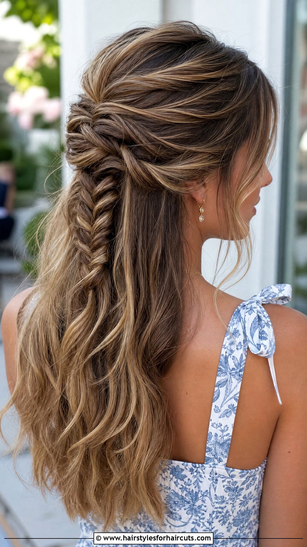 Half Up Fishtail Braid Medium Hair - 25 half updo hairstyles for medium hair - 25 half updo hairstyles for medium hair