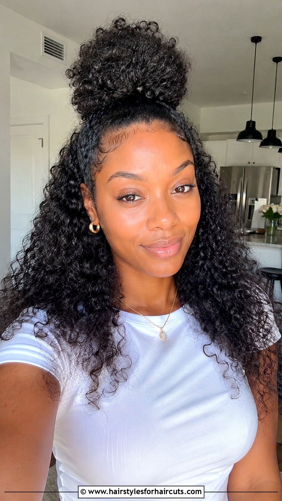 Half Up Half Down Afro - 25 afro hair hairstyles - 25 afro hair hairstyles