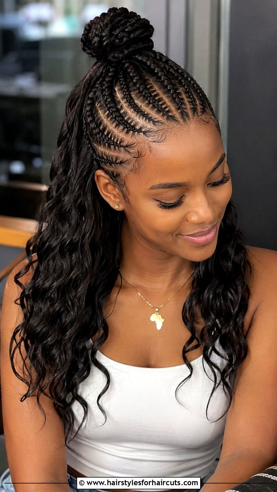 Half Up Half Down Braided Updo - 25 braided updo hairstyles for black hair - 25 braided updo hairstyles for black hair