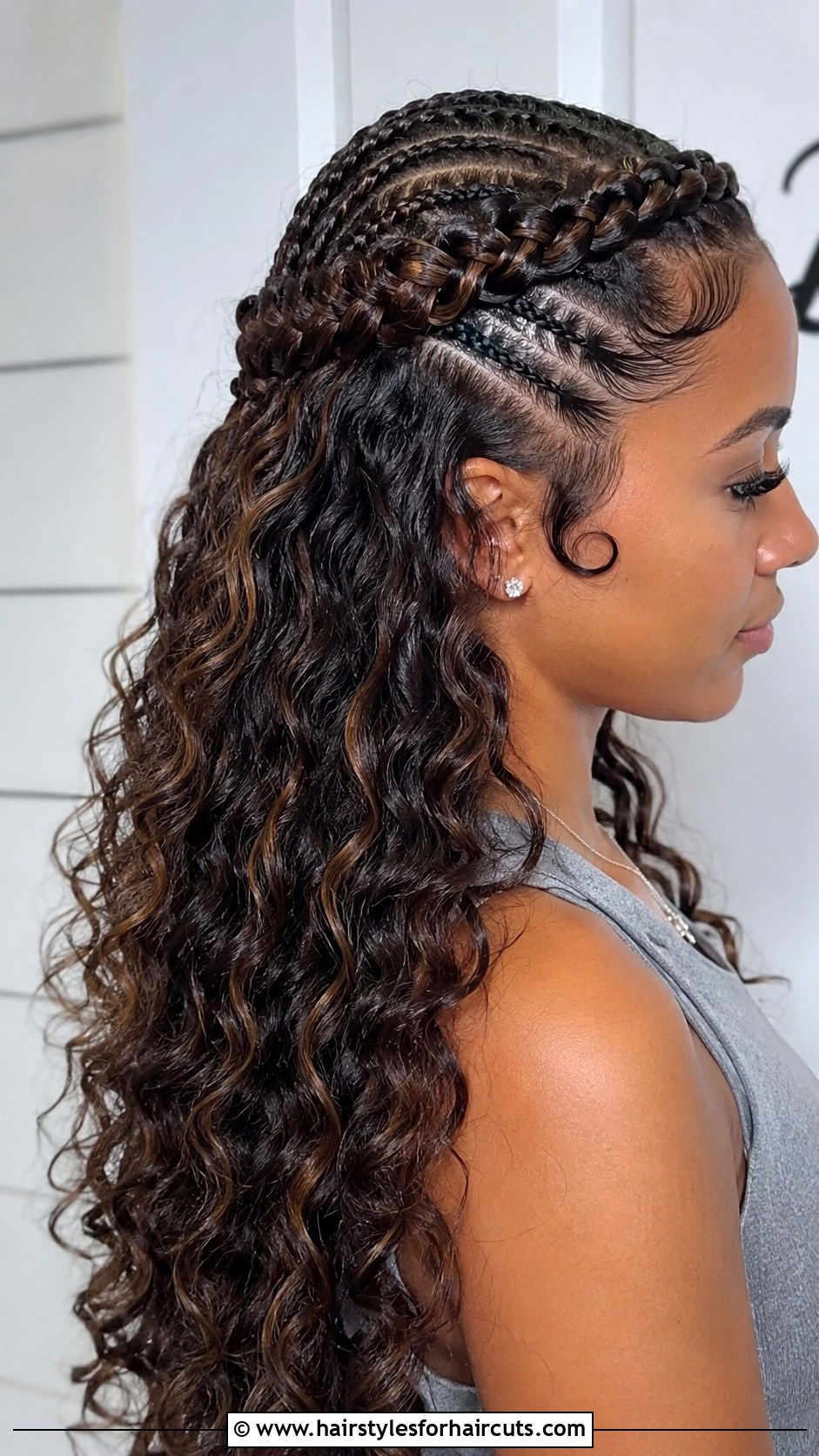 Half Up Half Down Braids - 25 african women hairstyles - 25 african women hairstyles