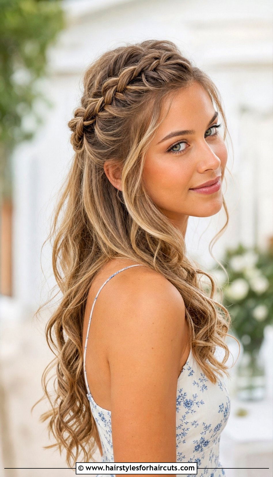 Half Up Half Down Braids - 25 braided hair down hairstyles - 25 braided hair down hairstyles