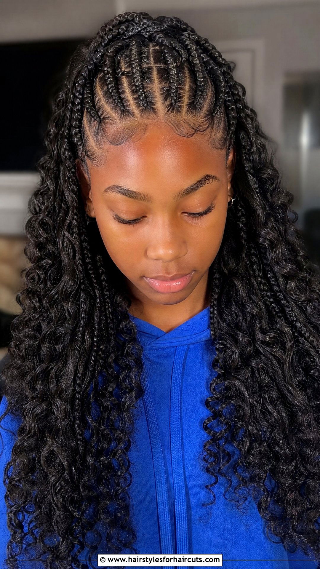 Half Up Half Down Braids - 25 hairstyles for black teens - 25 hairstyles for black teens