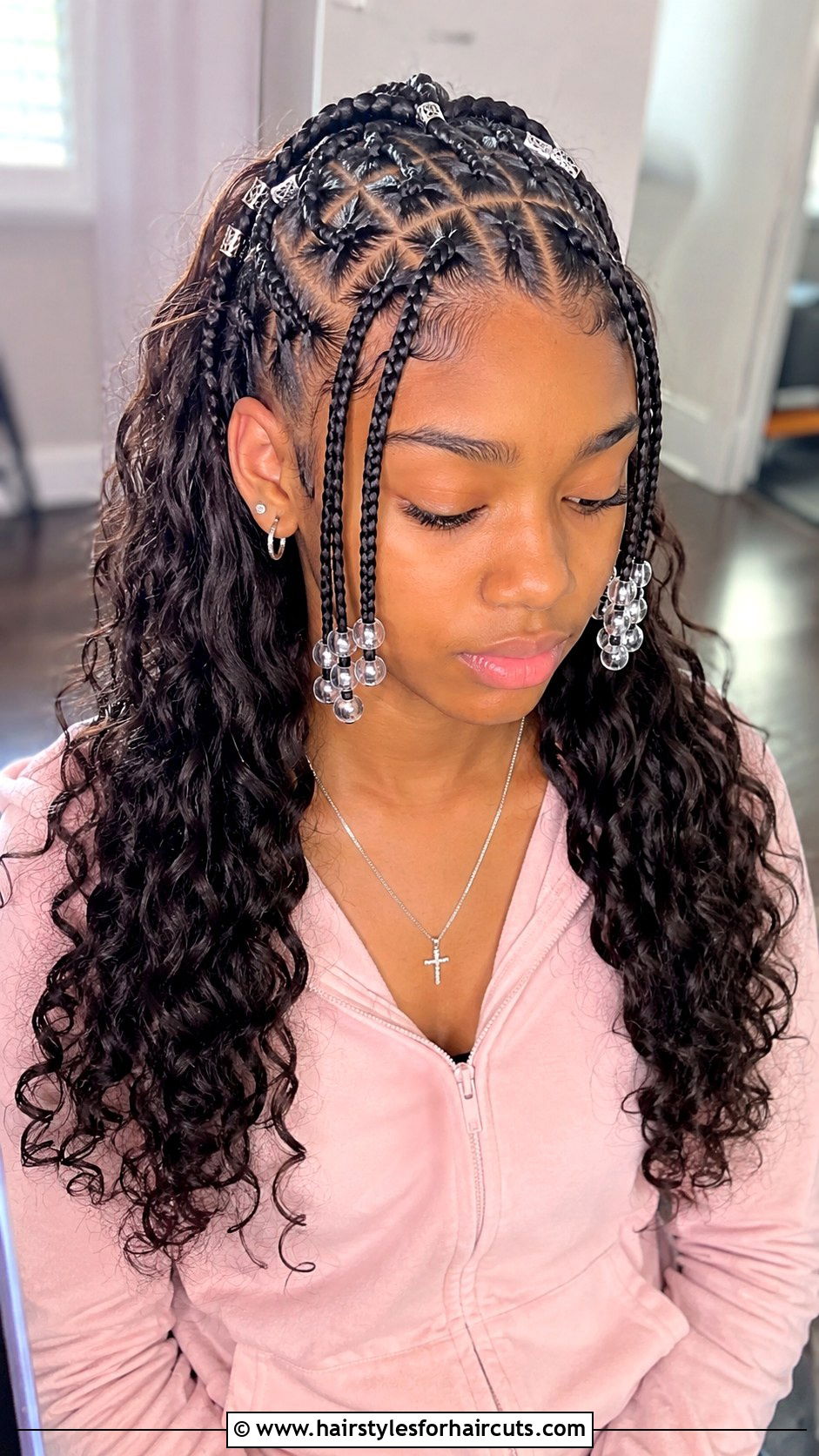 Half Up Half Down Braids - 25 hairstyles for black girls - 25 hairstyles for black girls