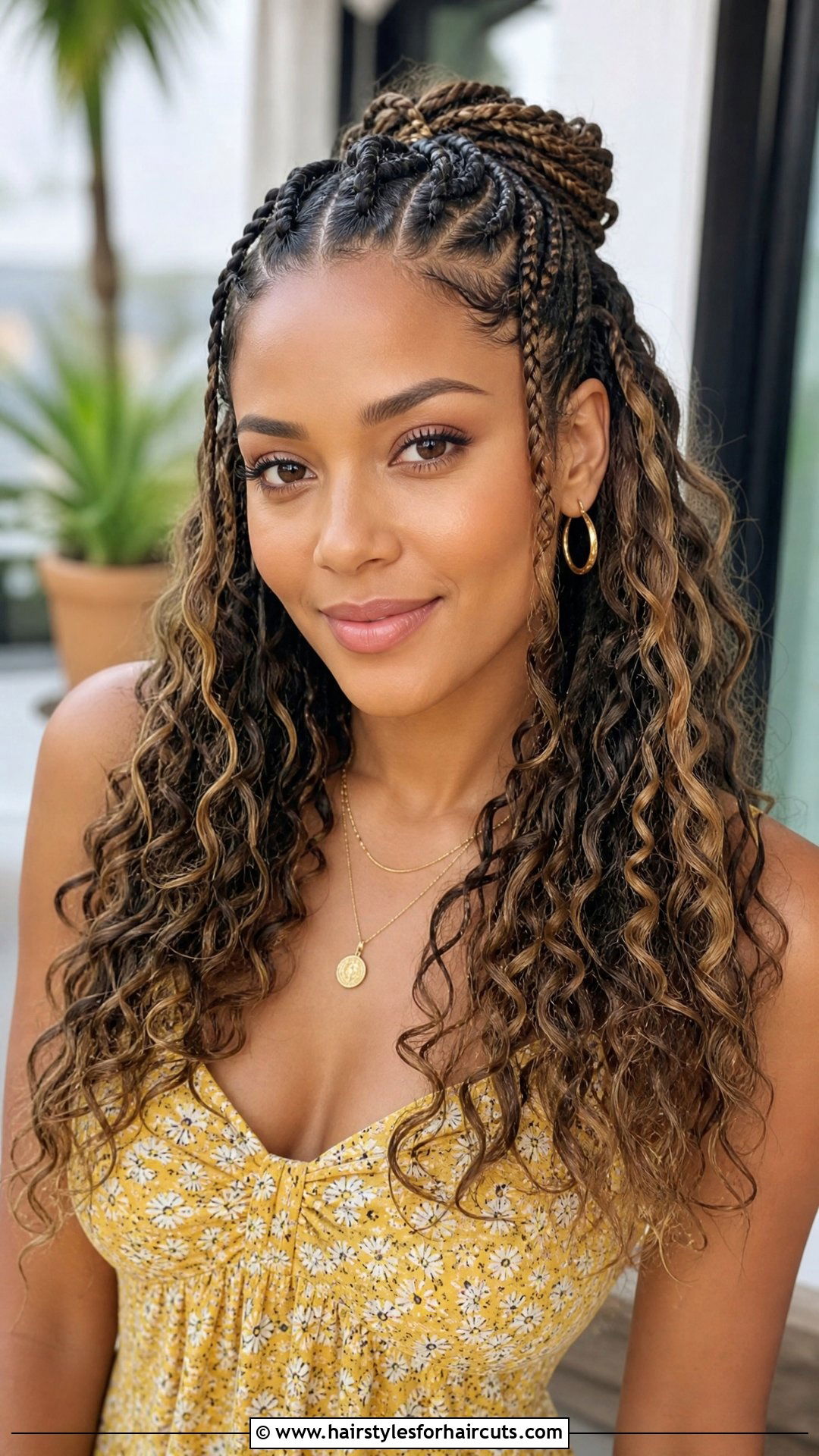 Half Up Half Down Braids - 25 two braid hairstyles - 25 two braid hairstyles