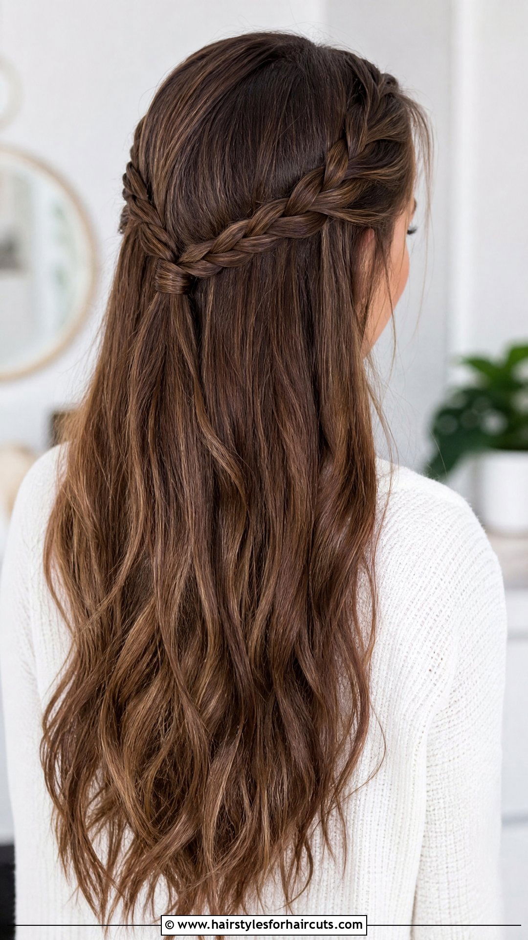 Half Up Half Down Braids Long Hair - 25 heatless hairstyles for long hair - 25 heatless hairstyles for long hair